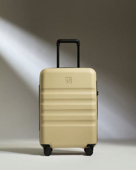 Large Carry-on Luggage in Dune Yellow - Icon Stripe