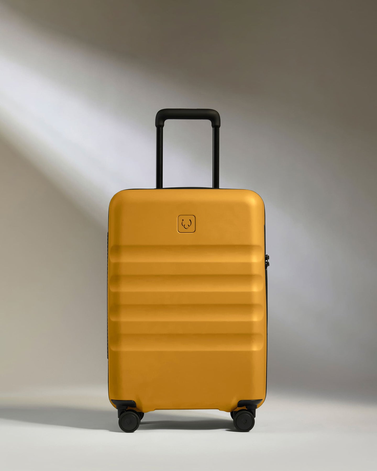 Large Carry-on Luggage in Mustard Yellow - Icon Stripe