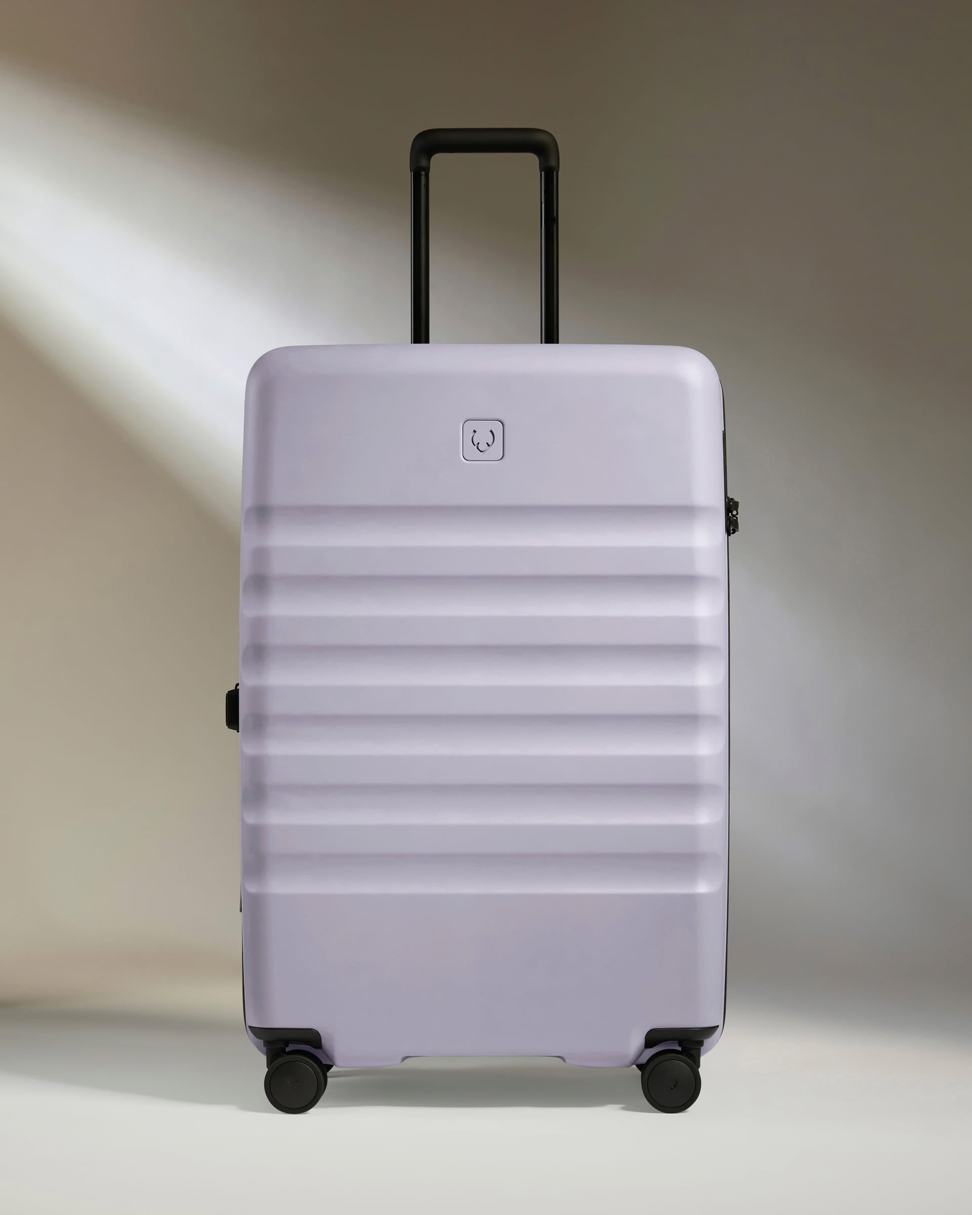 a suitcase with wheels and handle