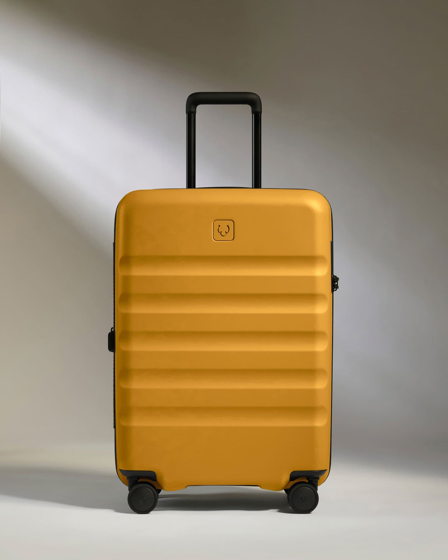 Medium Luggage in Mustard Yellow - Icon Stripe
