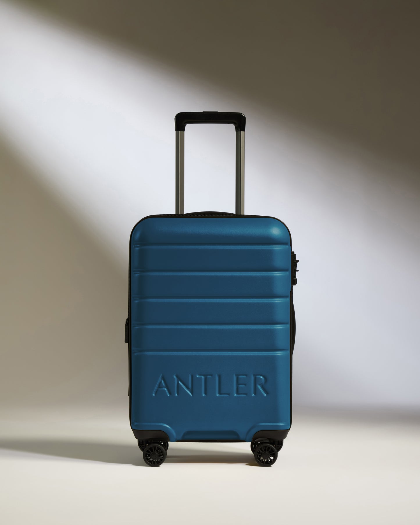 Expandable Carry-on Luggage in Bold Blue - Logo