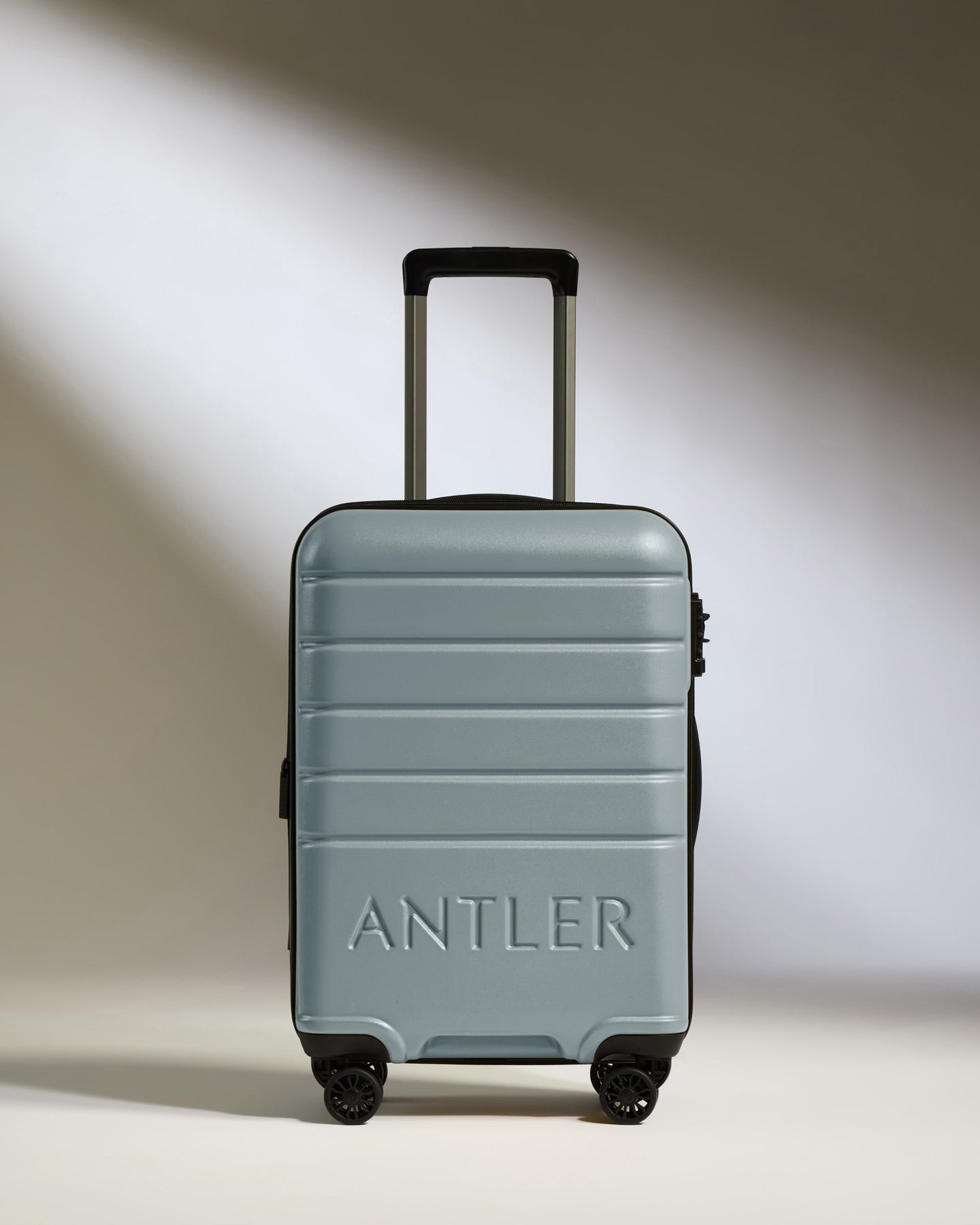 Expandable Carry-on Luggage in Cool Grey - Logo