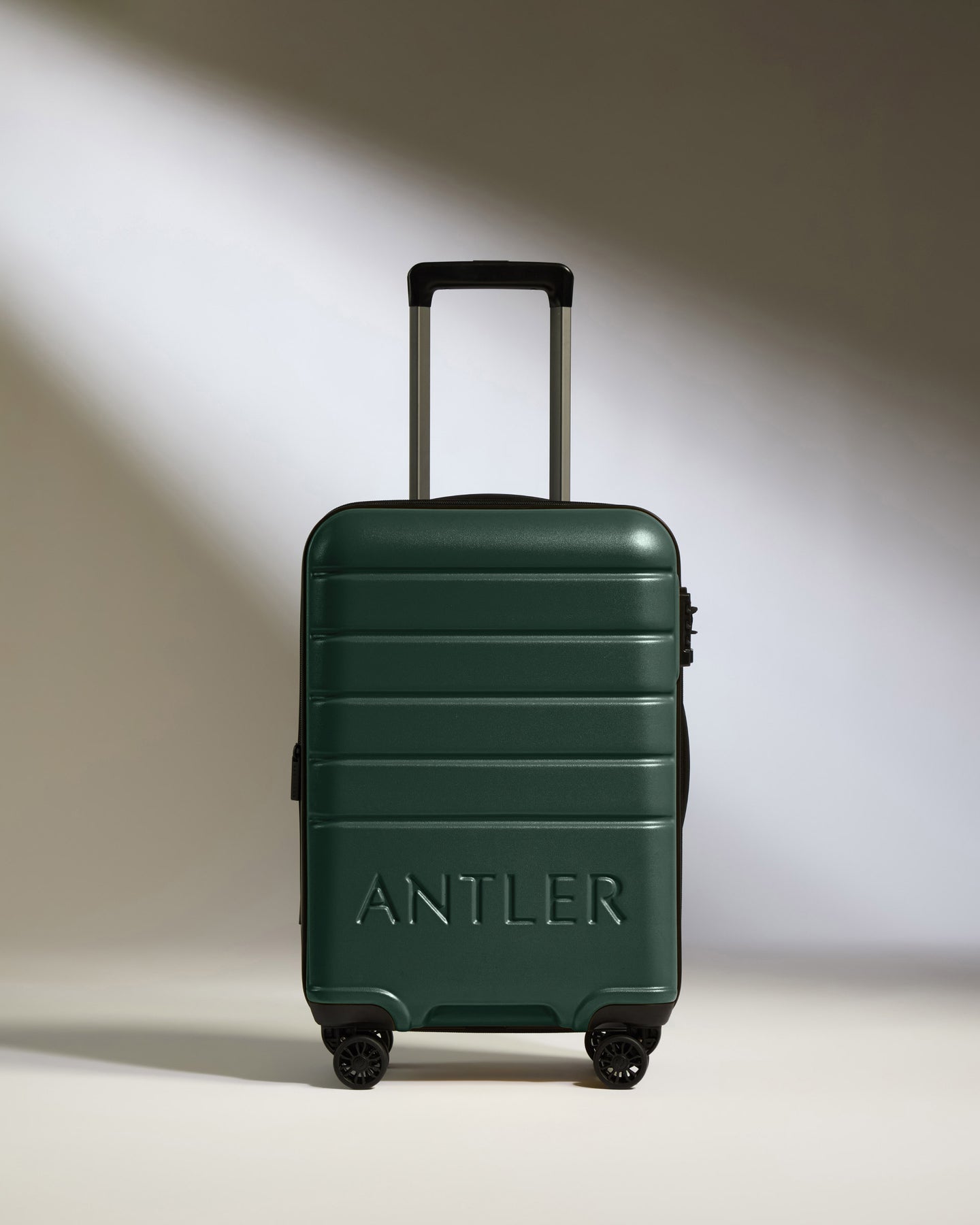Expandable Carry-on Luggage in Dark Teal - Logo