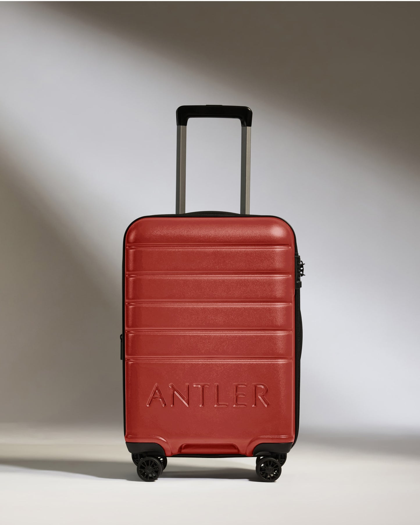 Expandable Carry-on Luggage in Red Orange - Logo