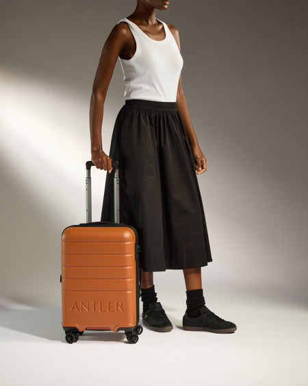 Expandable Carry-on Luggage in Amber - Logo