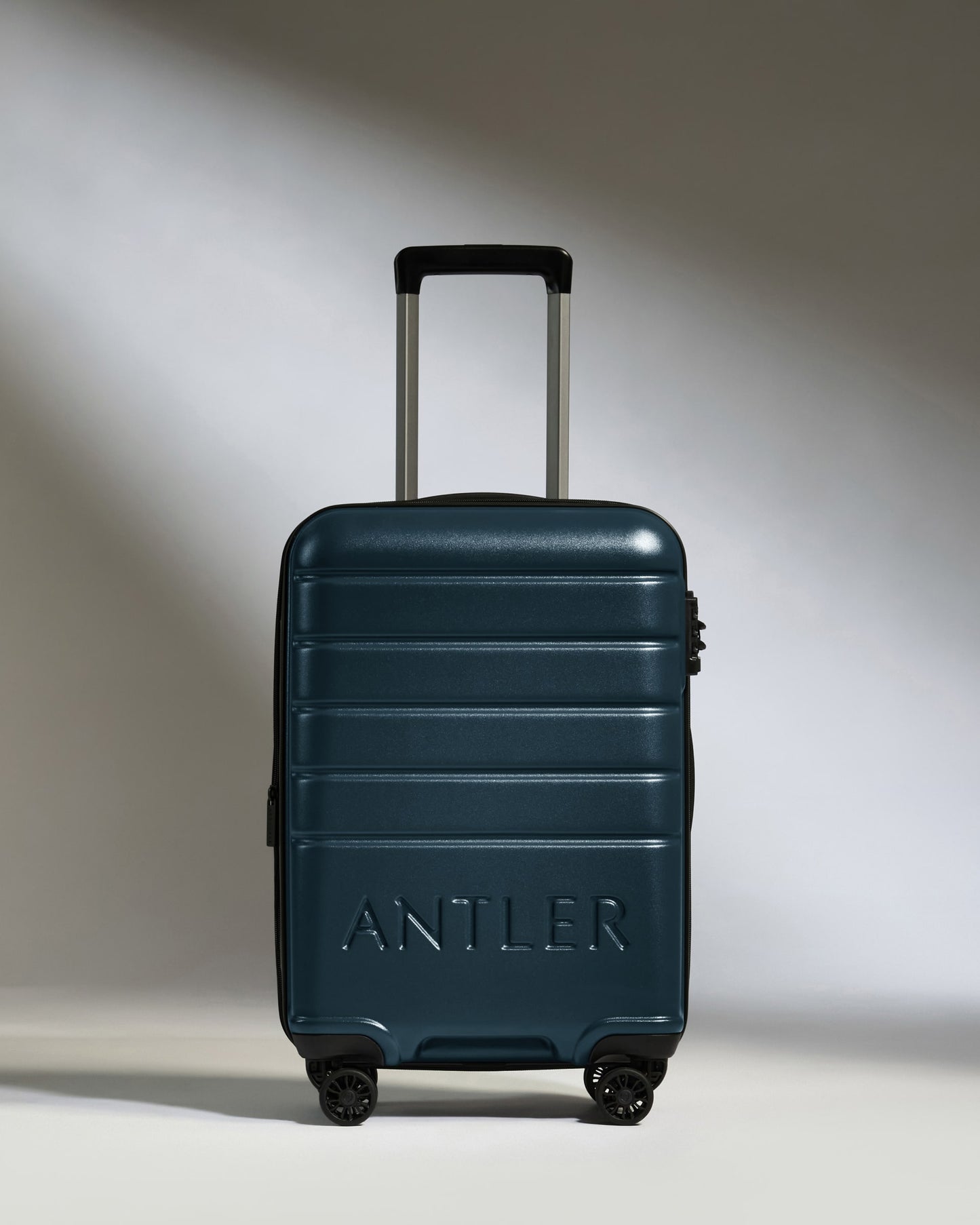 Expandable Carry-on Luggage in Mid Blue - Logo