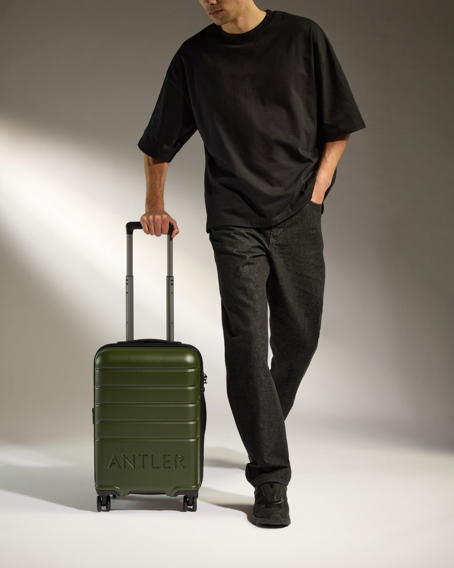 Expandable Carry-on Luggage in Pine - Logo