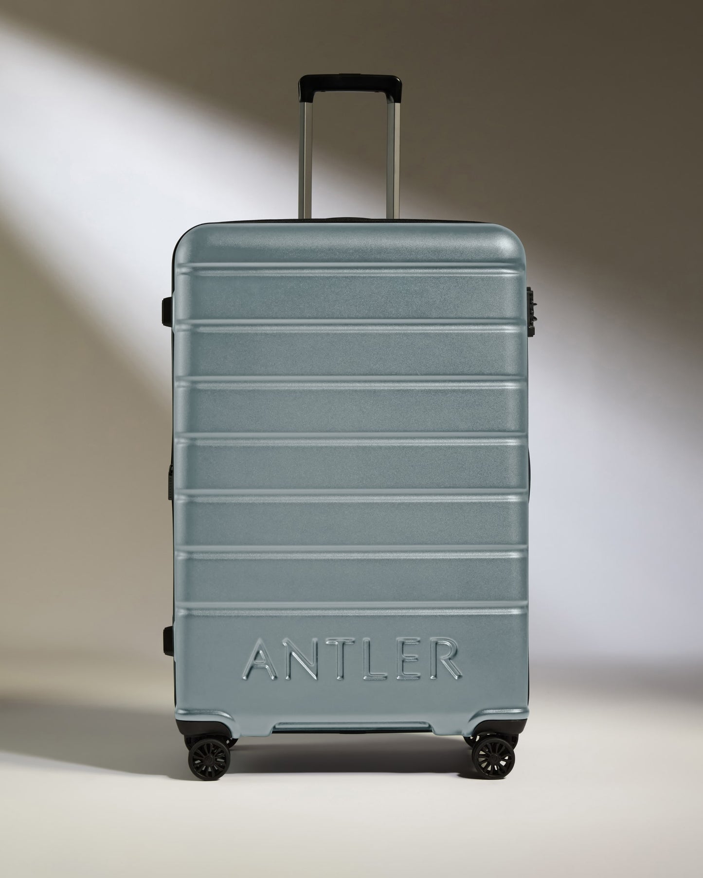 Large Luggage in Cool Grey - Logo