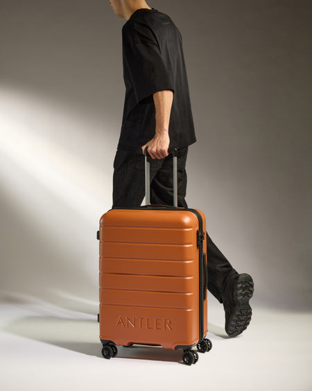 Medium Luggage in Amber - Logo