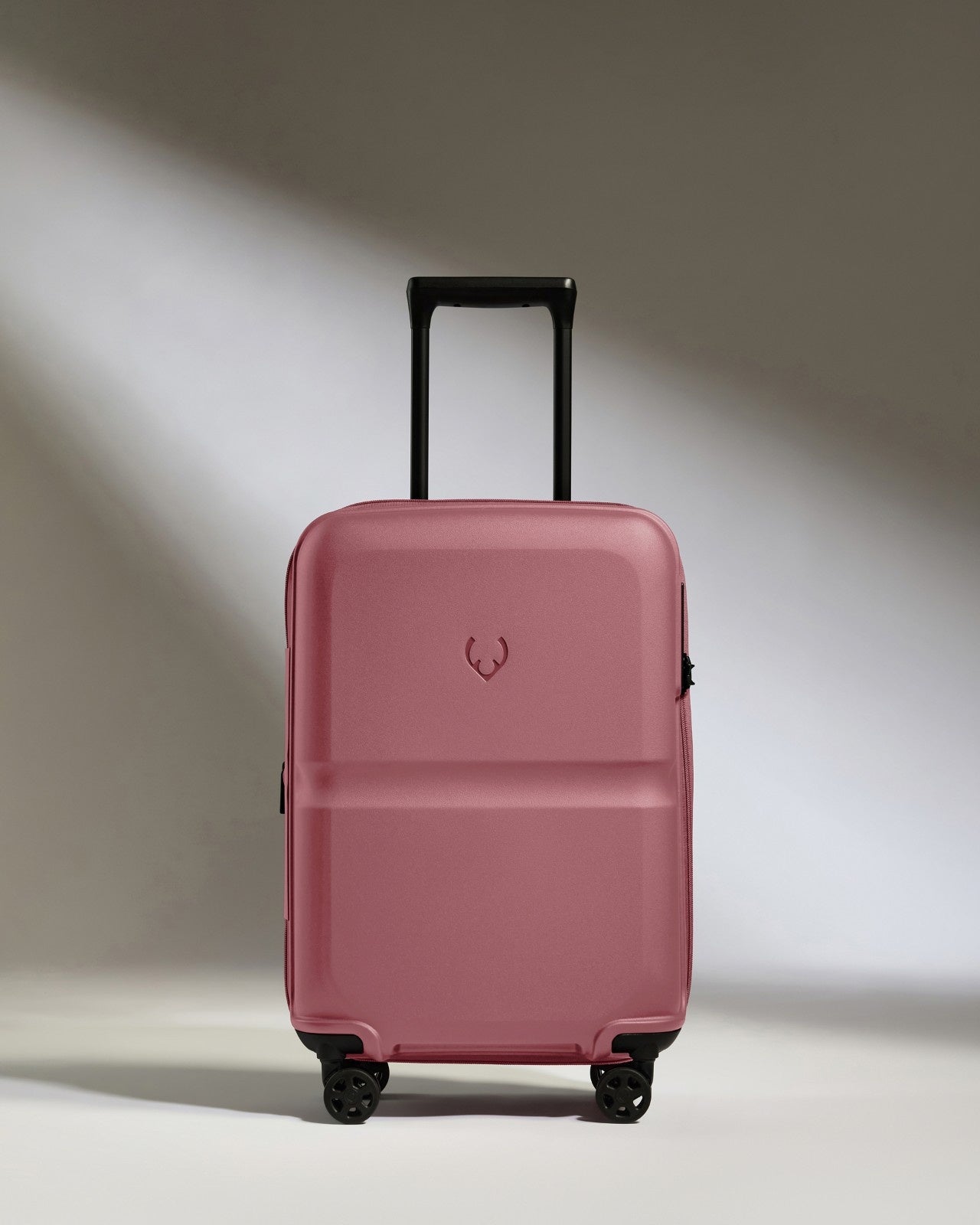 Expandable Carry-on Luggage in Clay Pink - Single Stripe