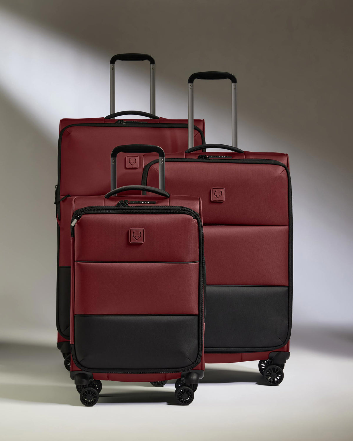 Lightest Expandable Carry-on Luggage Set in Cedar - Soft Stripe 2.0