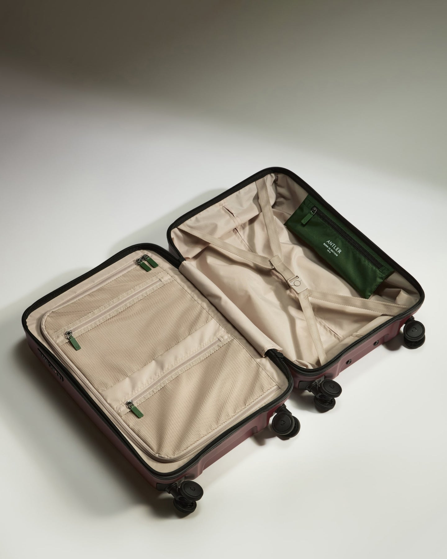 Large Carry-on Luggage in Cedar Red - Icon Stripe