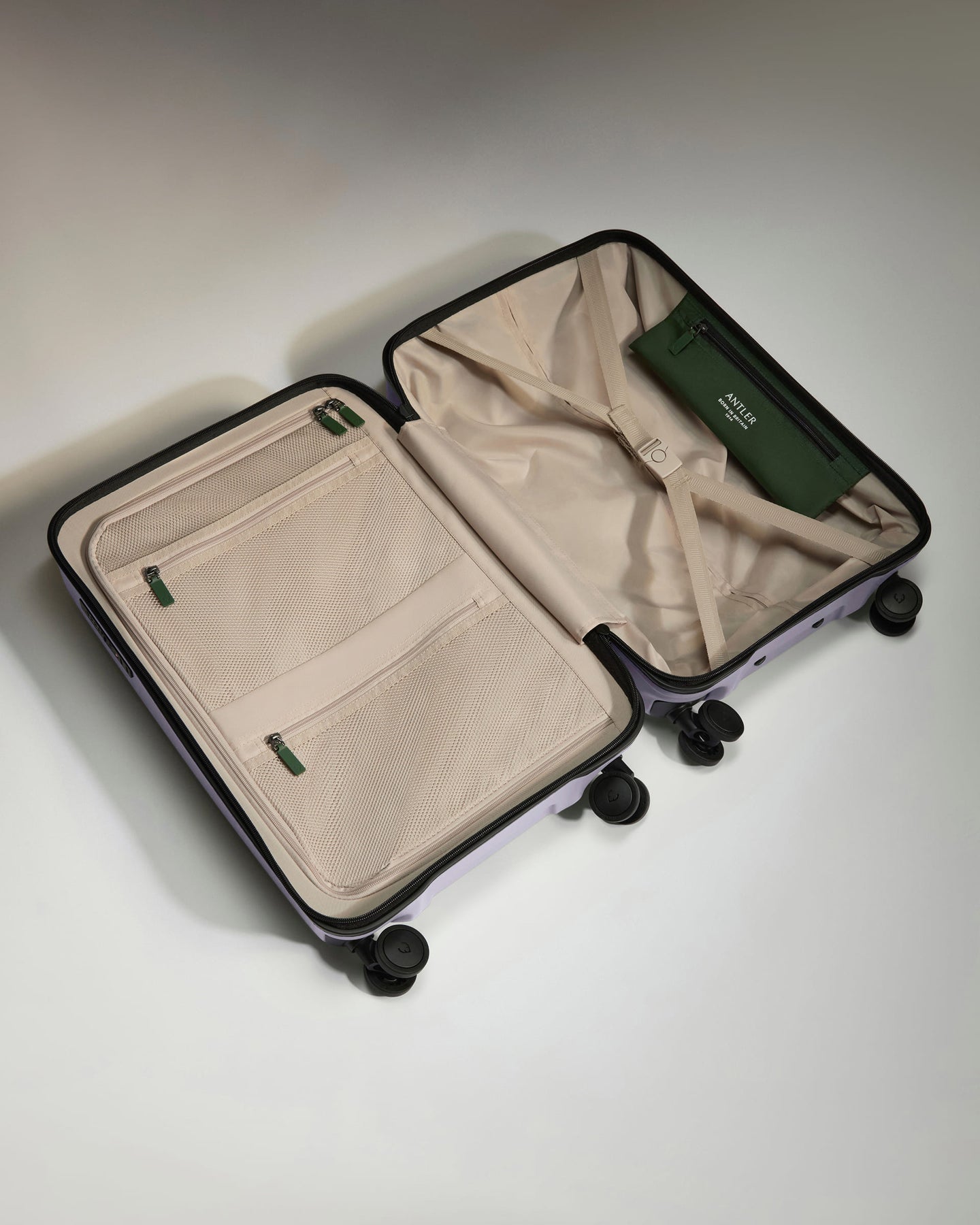 Large Carry-on Luggage in Meadow Purple - Icon Stripe