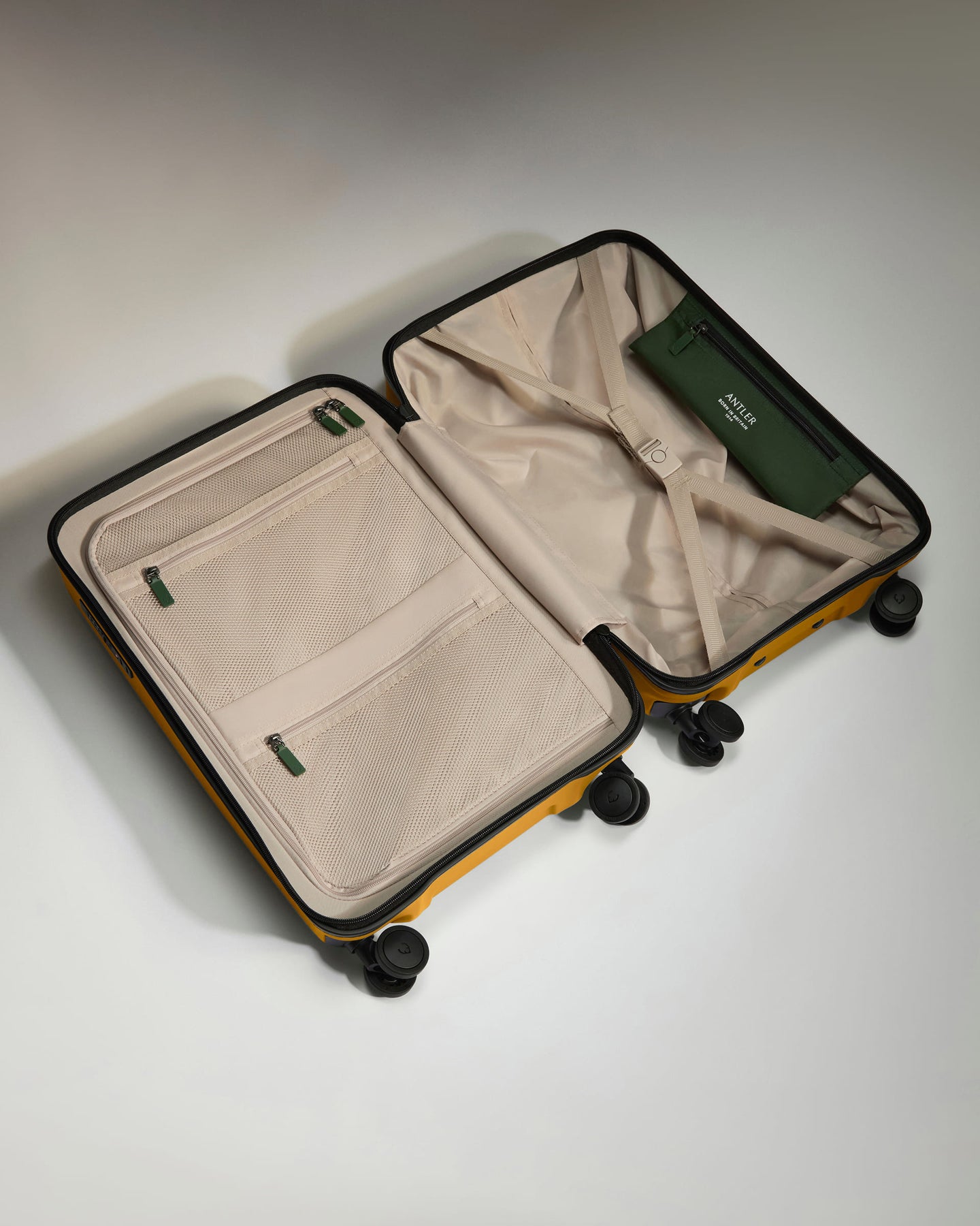 Large Carry-on Luggage in Mustard Yellow - Icon Stripe