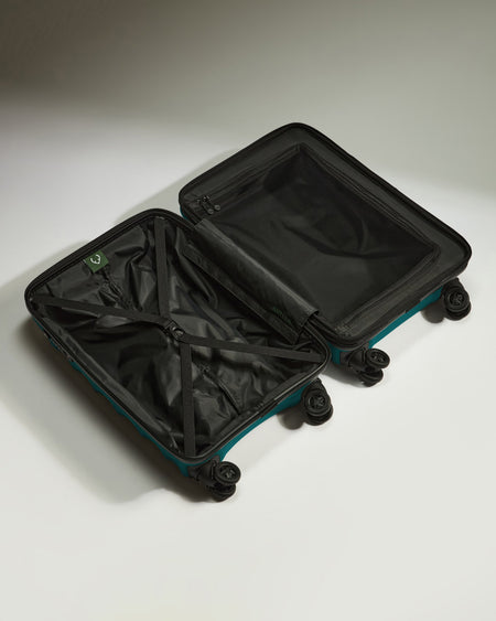 Expandable Carry-On Luggage in Deep Teal - Juno