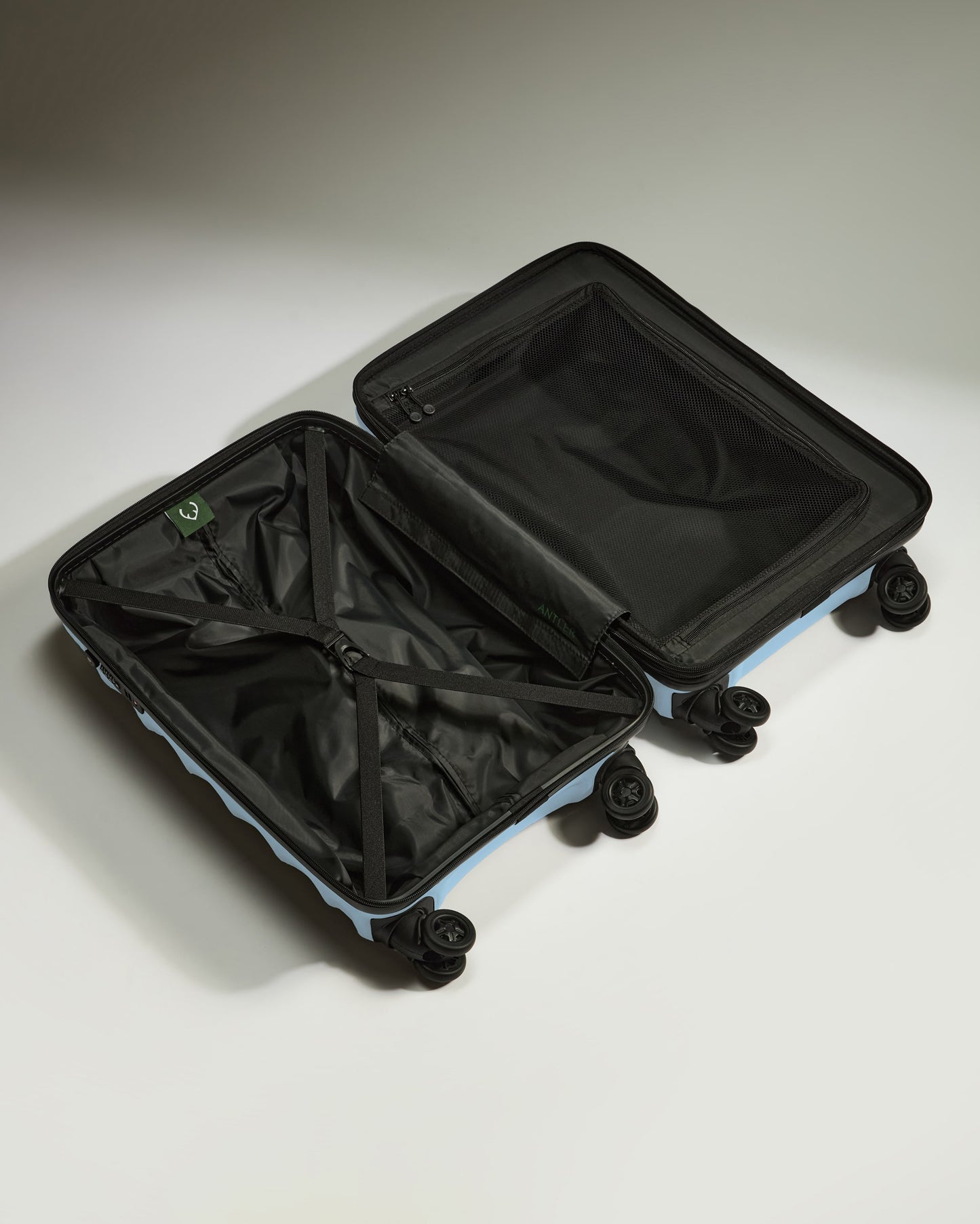 Expandable Carry-On Luggage in Stone Blue - Juno