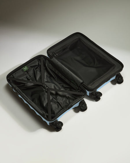 Expandable Carry-On Luggage in Stone Blue - Juno