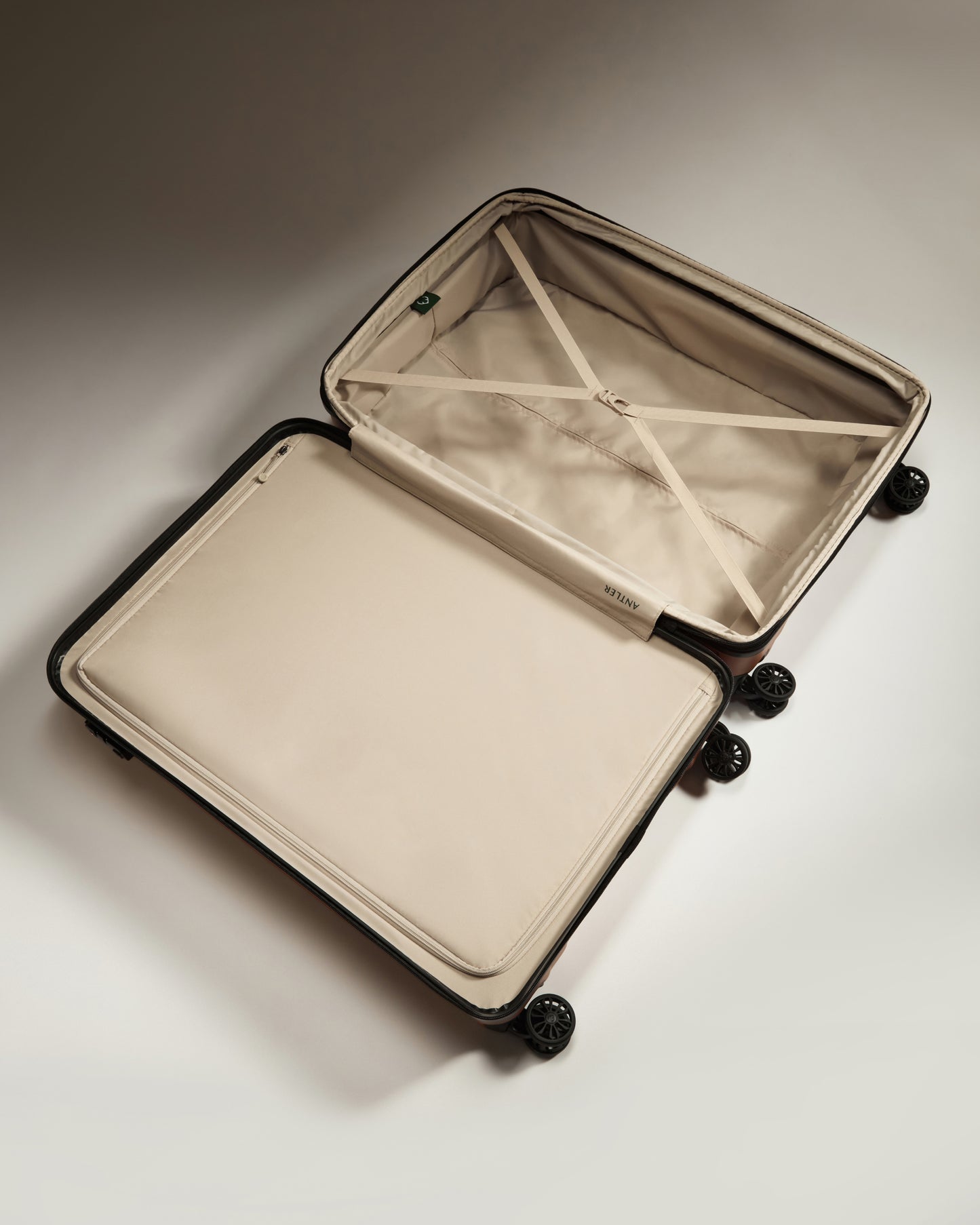 Large Suitcase in Amber - Logo