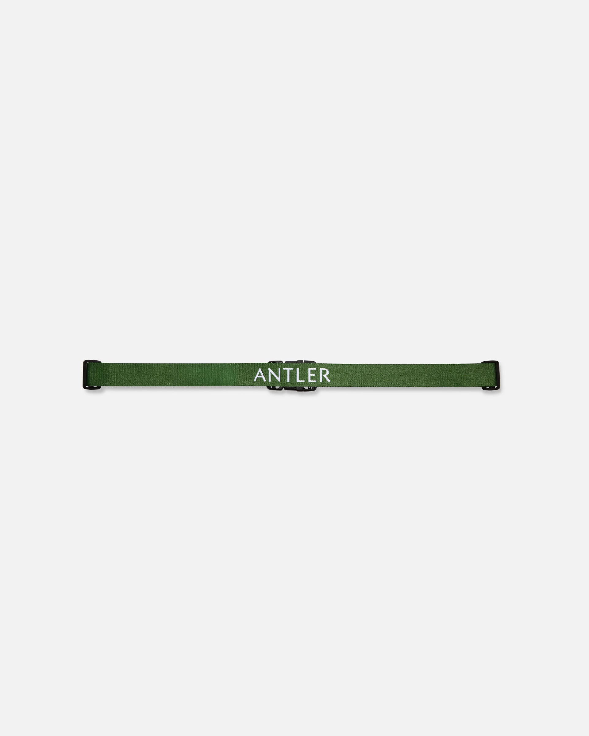 a green strap with white text