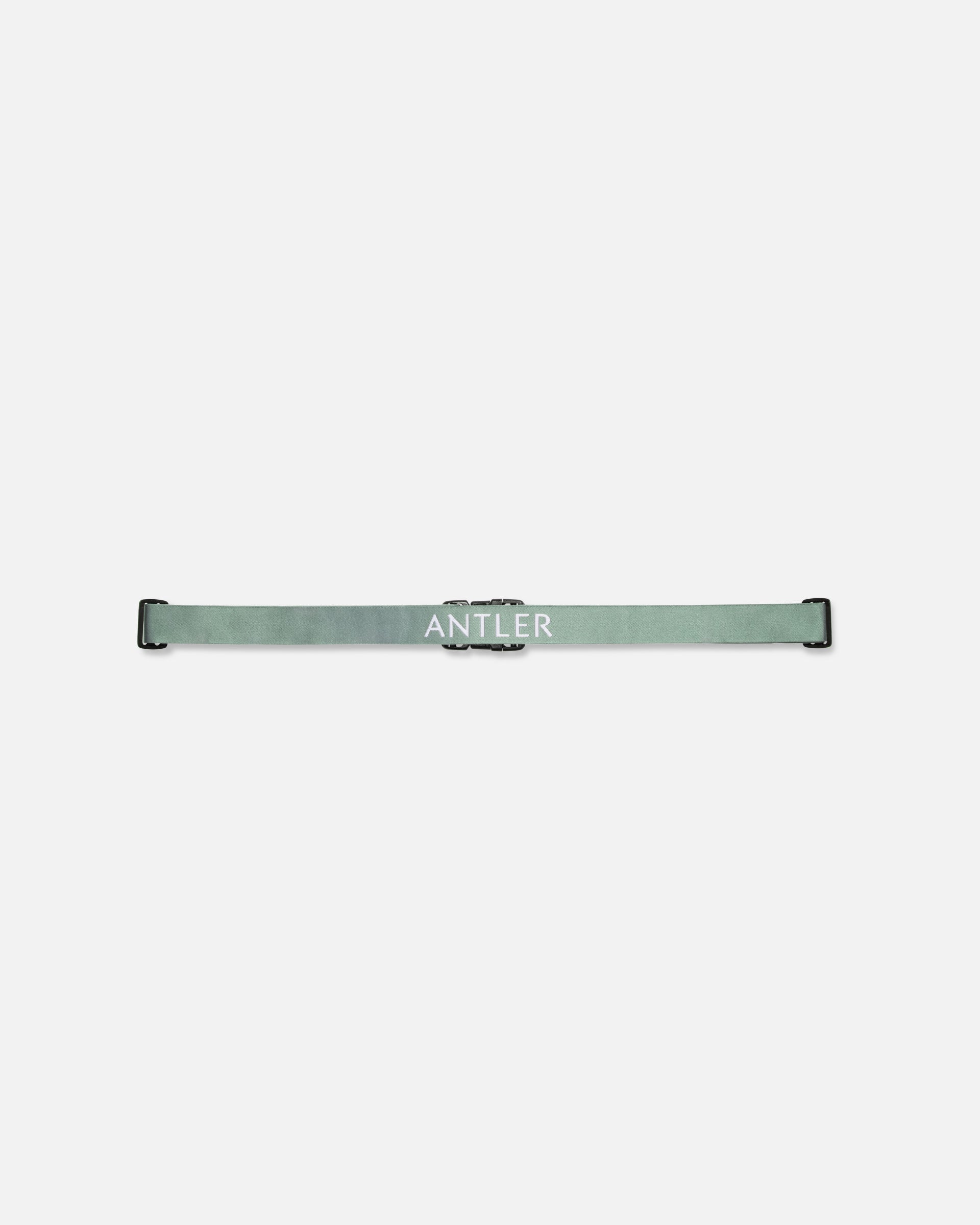 a strap with a white text