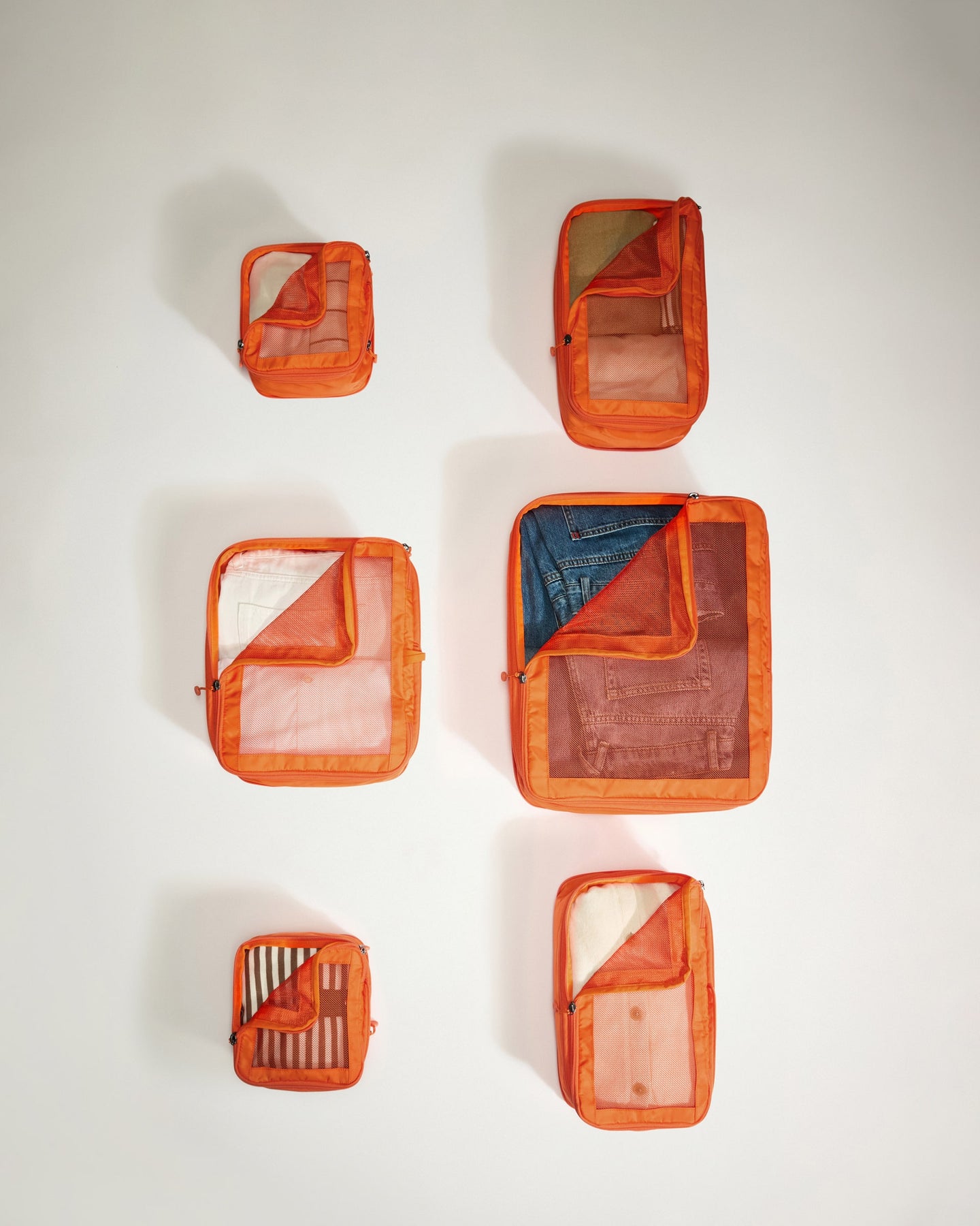 Packing Cubes in Coral - Set of 6