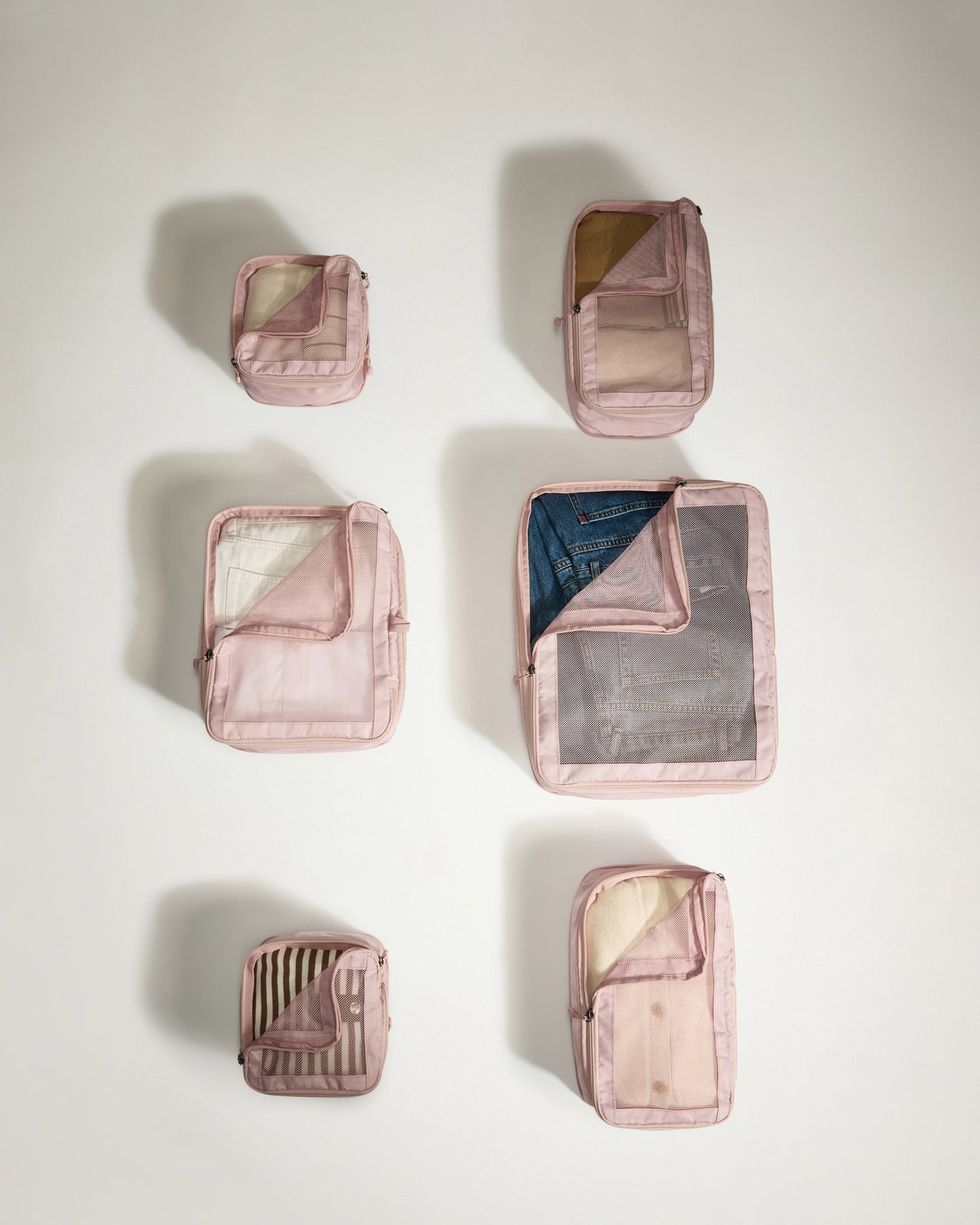 Packing Cubes in Moorland Pink - Set of 6