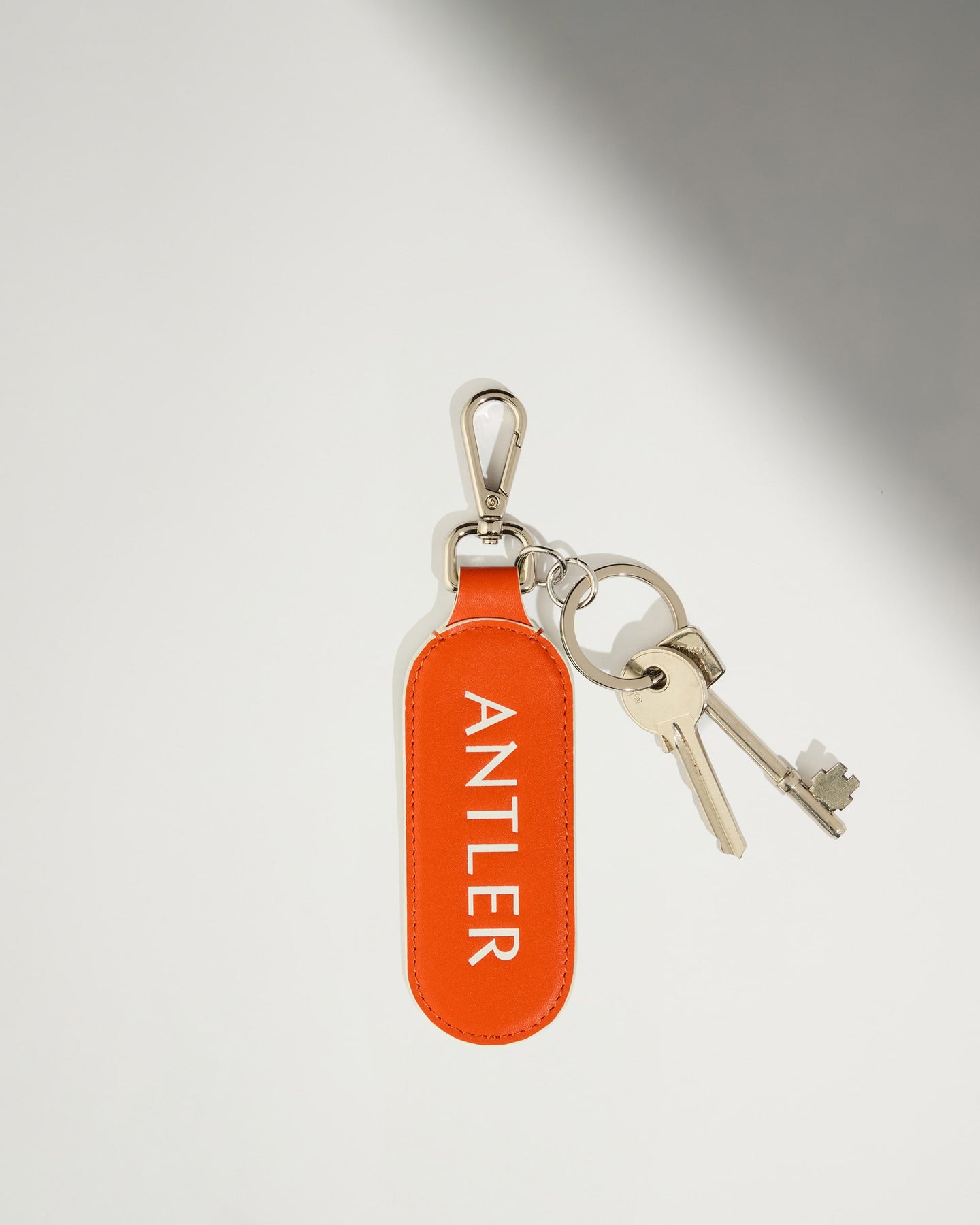 Leather Keyring in Coral - Summer Capsule