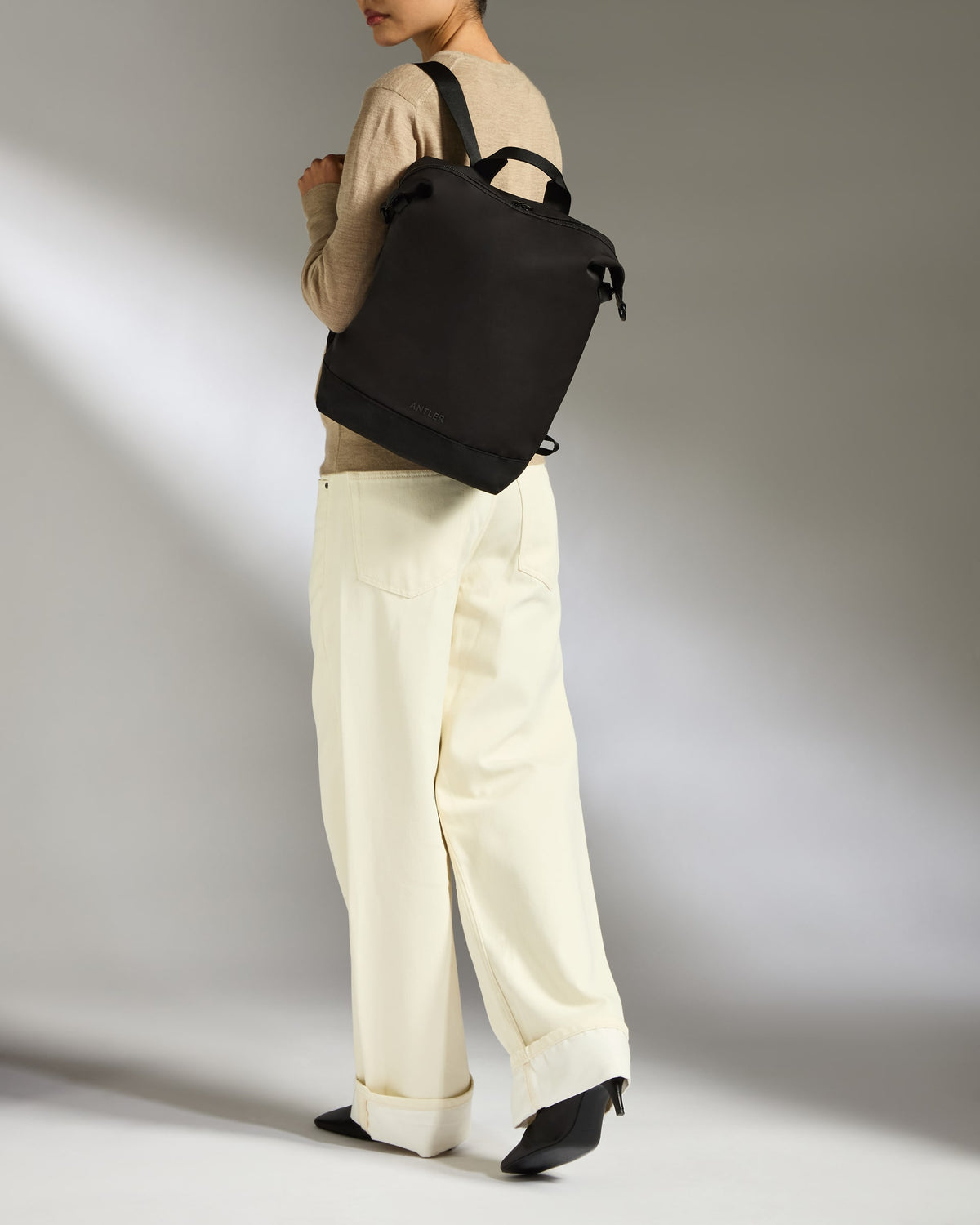 Icon 2-in-1 Tote and Backpack in Black | Travel & Lifestyle Bags ...