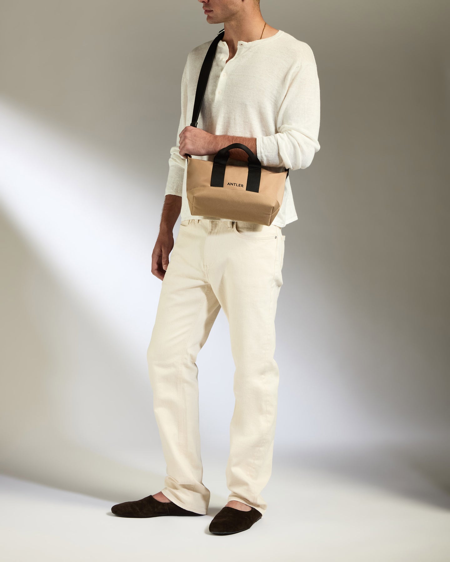 Icon Mini Crossbody Bag in Sand
