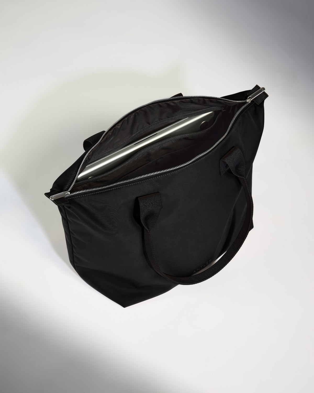 a black bag with a handle