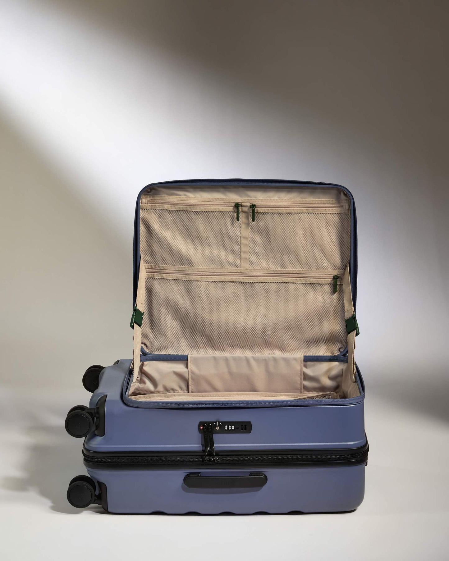 Dual Opening Medium Luggage in Ocean Blue - Icon Stripe