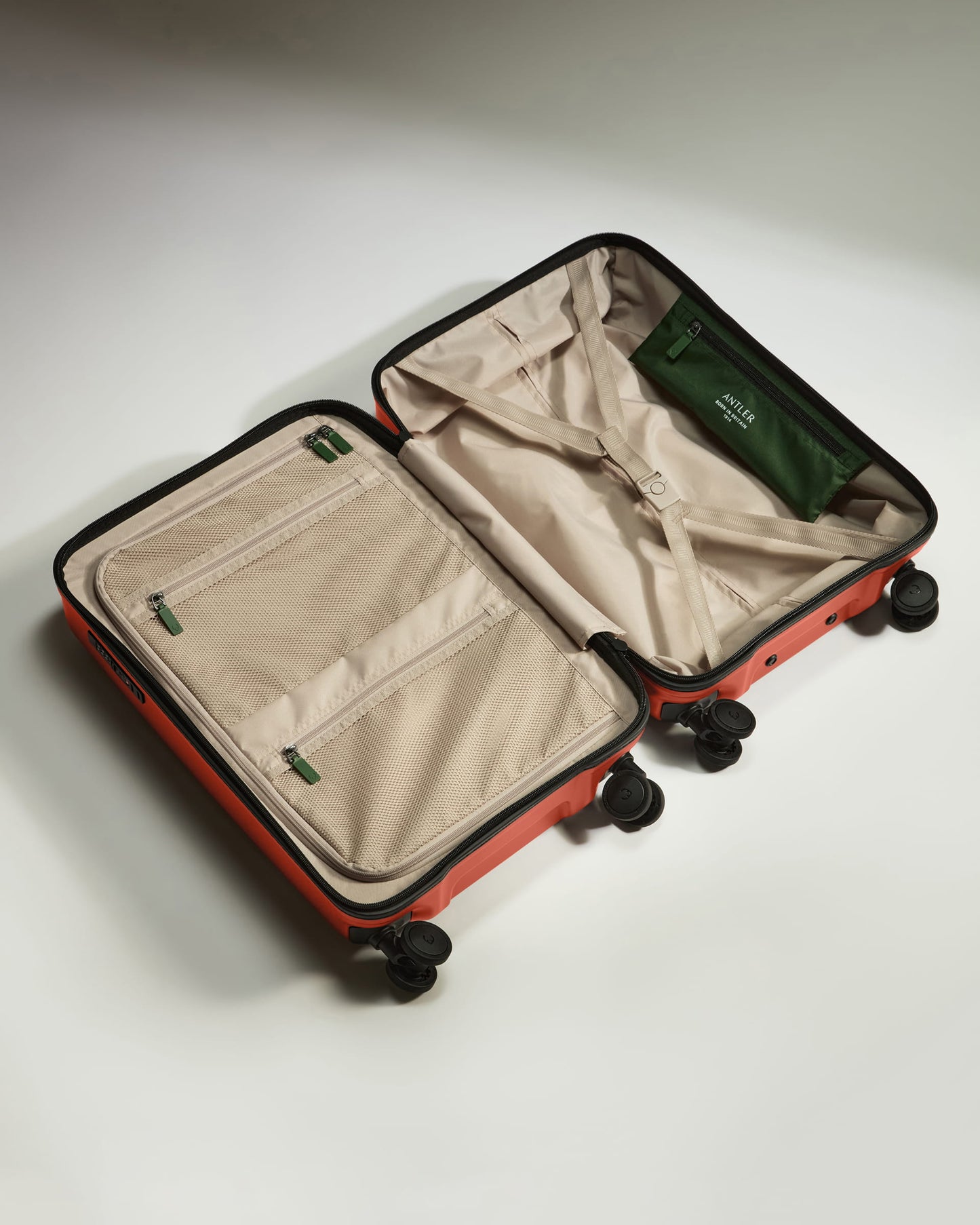 Large Carry-on Luggage in Buckthorn Red - Icon Stripe
