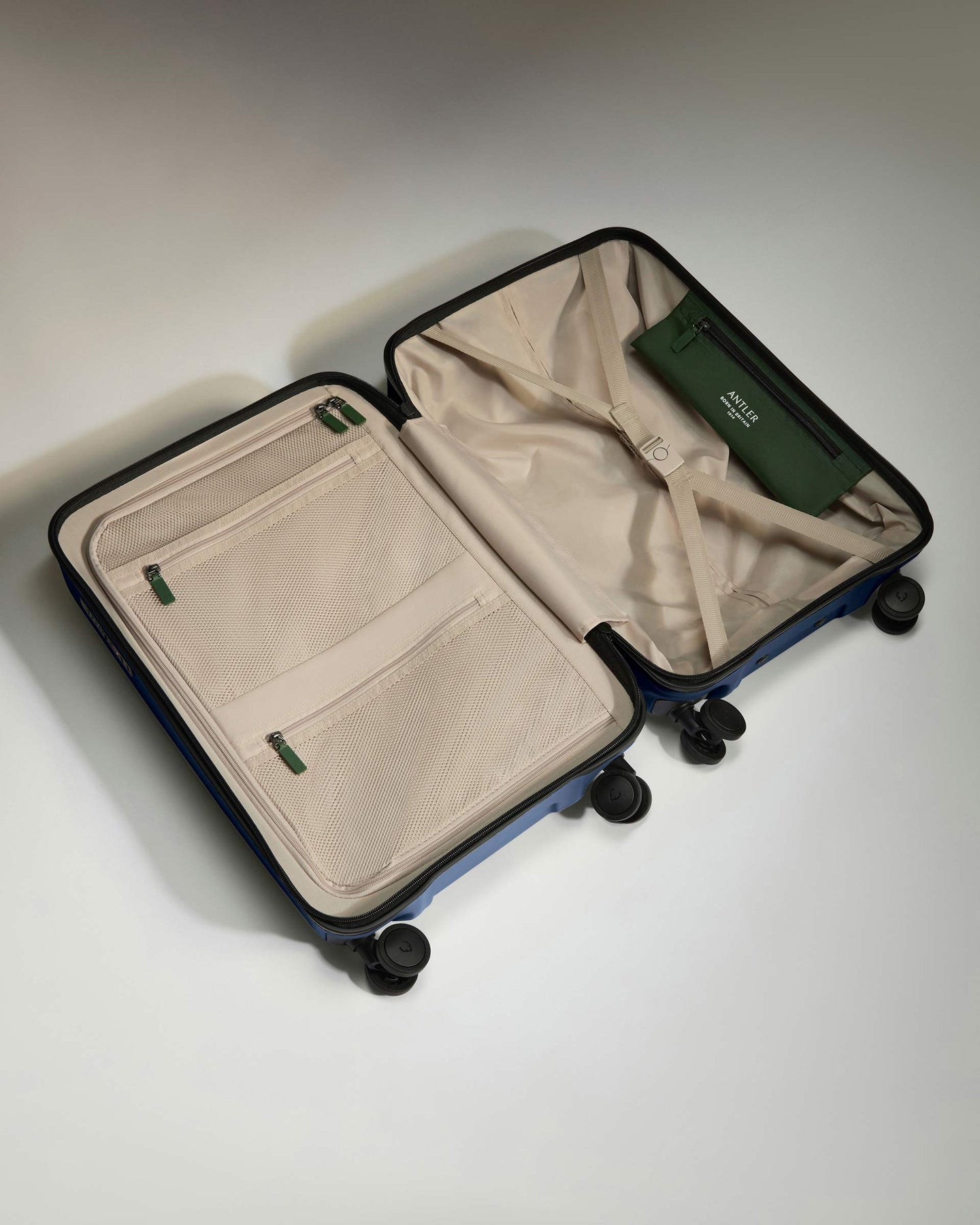 Large Carry-on Luggage in Ocean Blue - Icon Stripe