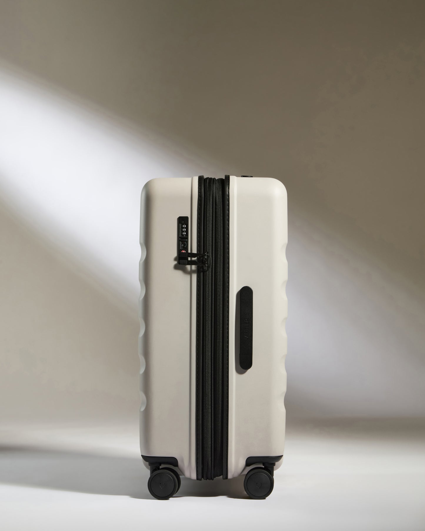Medium Luggage in Taupe - Icon Stripe