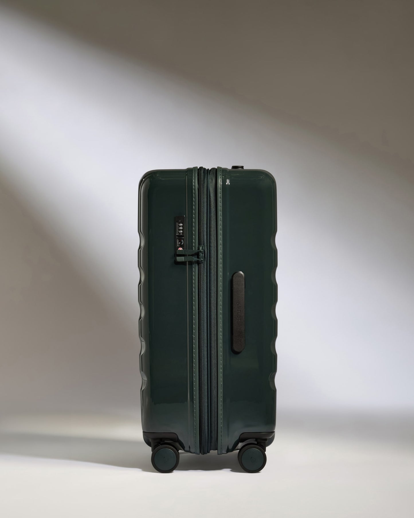 Medium Luggage in Green Gloss - Icon Stripe