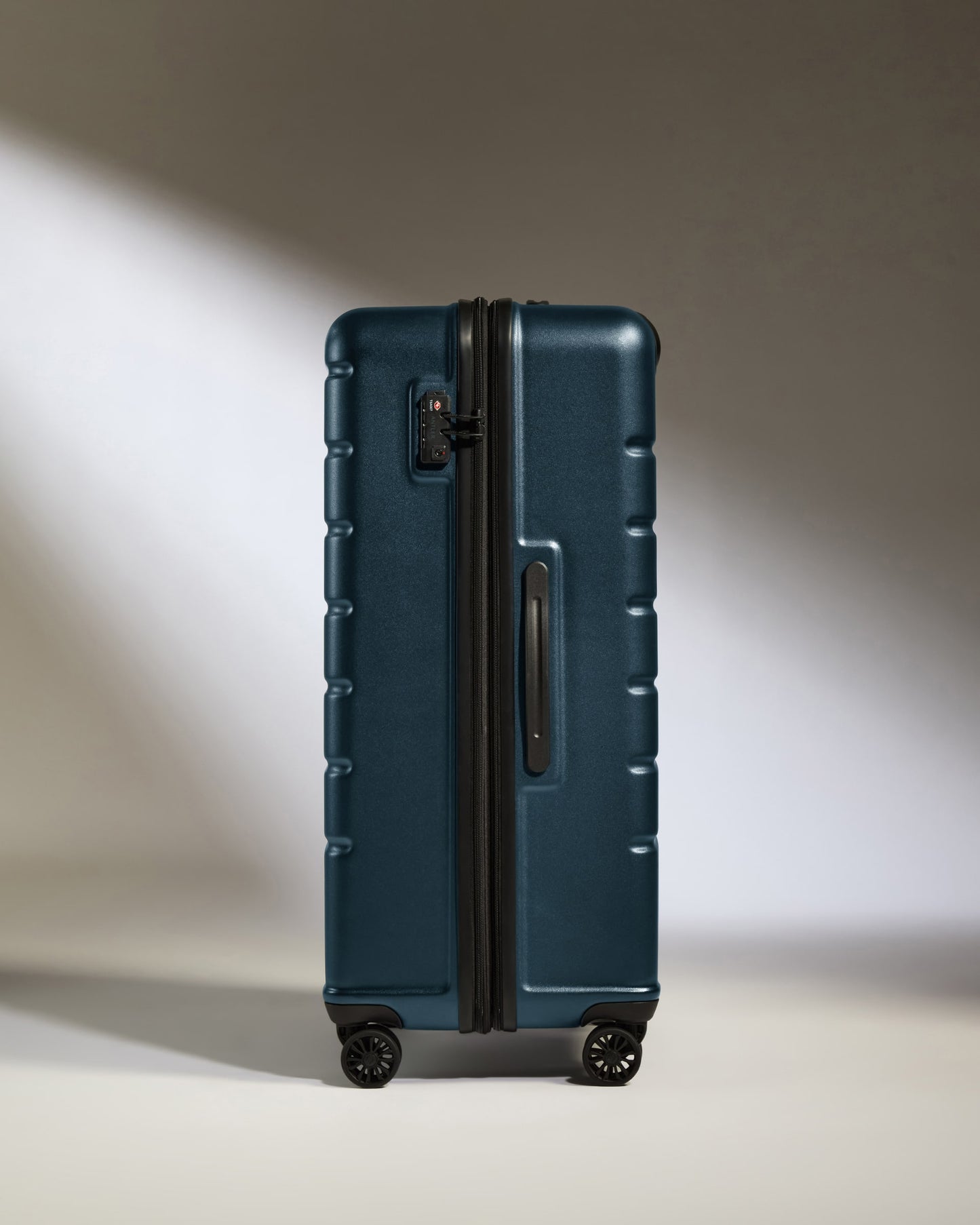 Large Luggage in Mid Blue - Logo