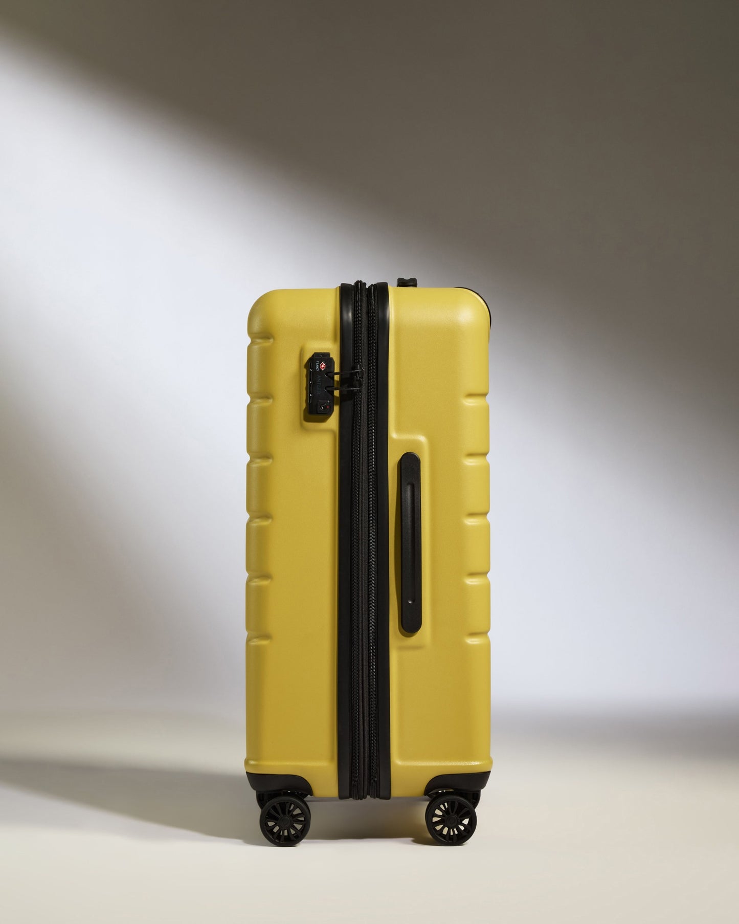 Medium Luggage in Mustard Yellow - Logo