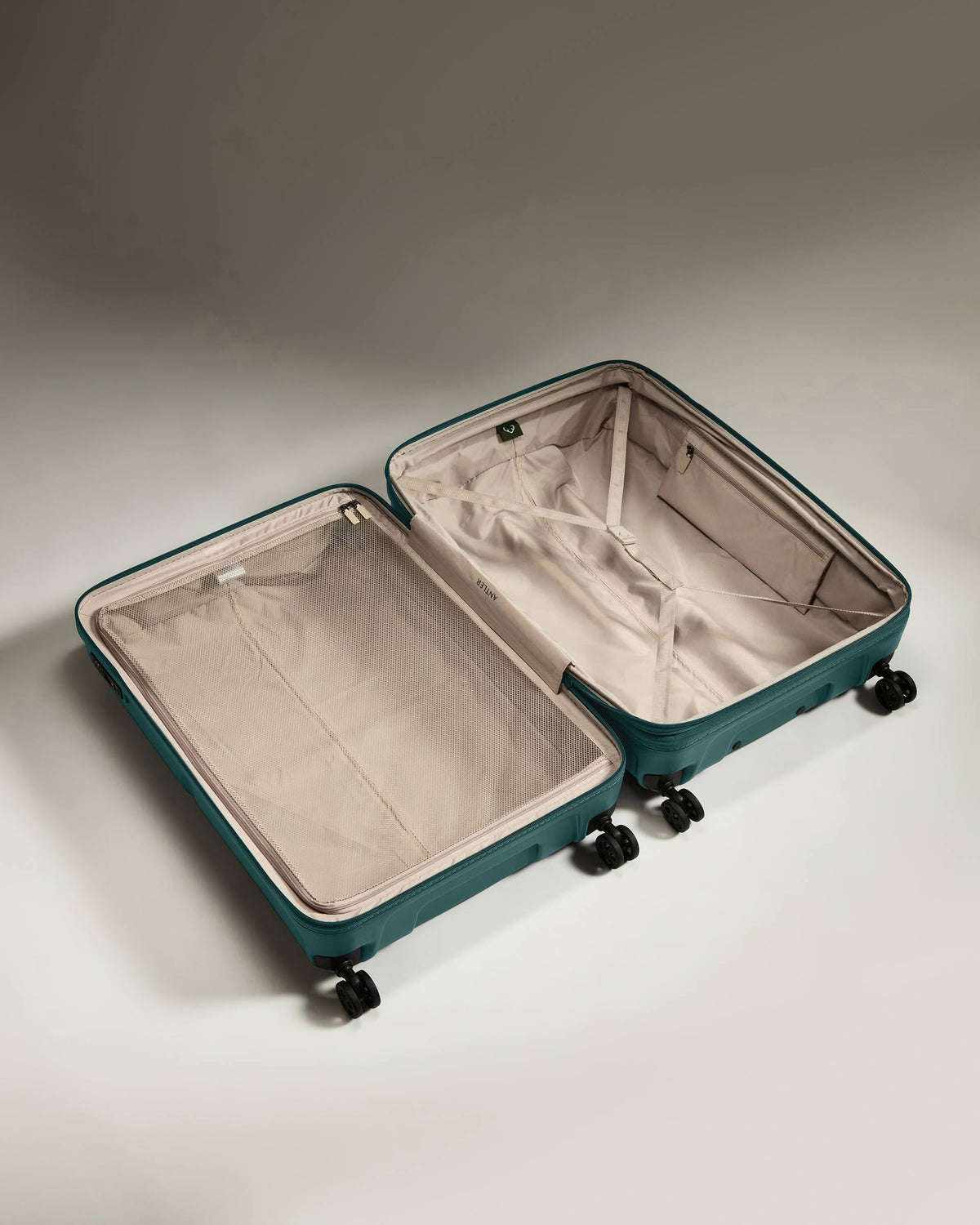a suitcase with wheels on it
