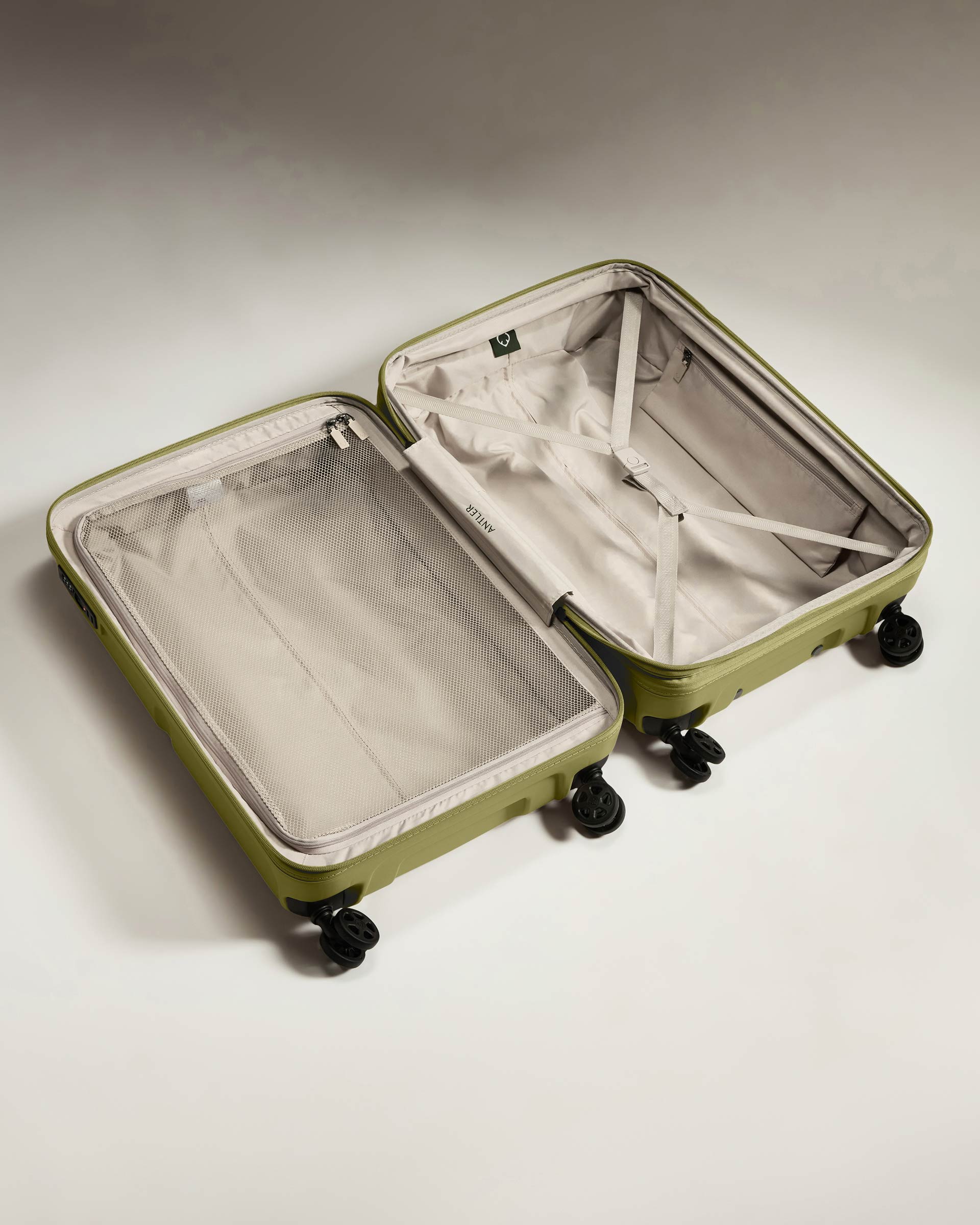 a suitcase with wheels on it