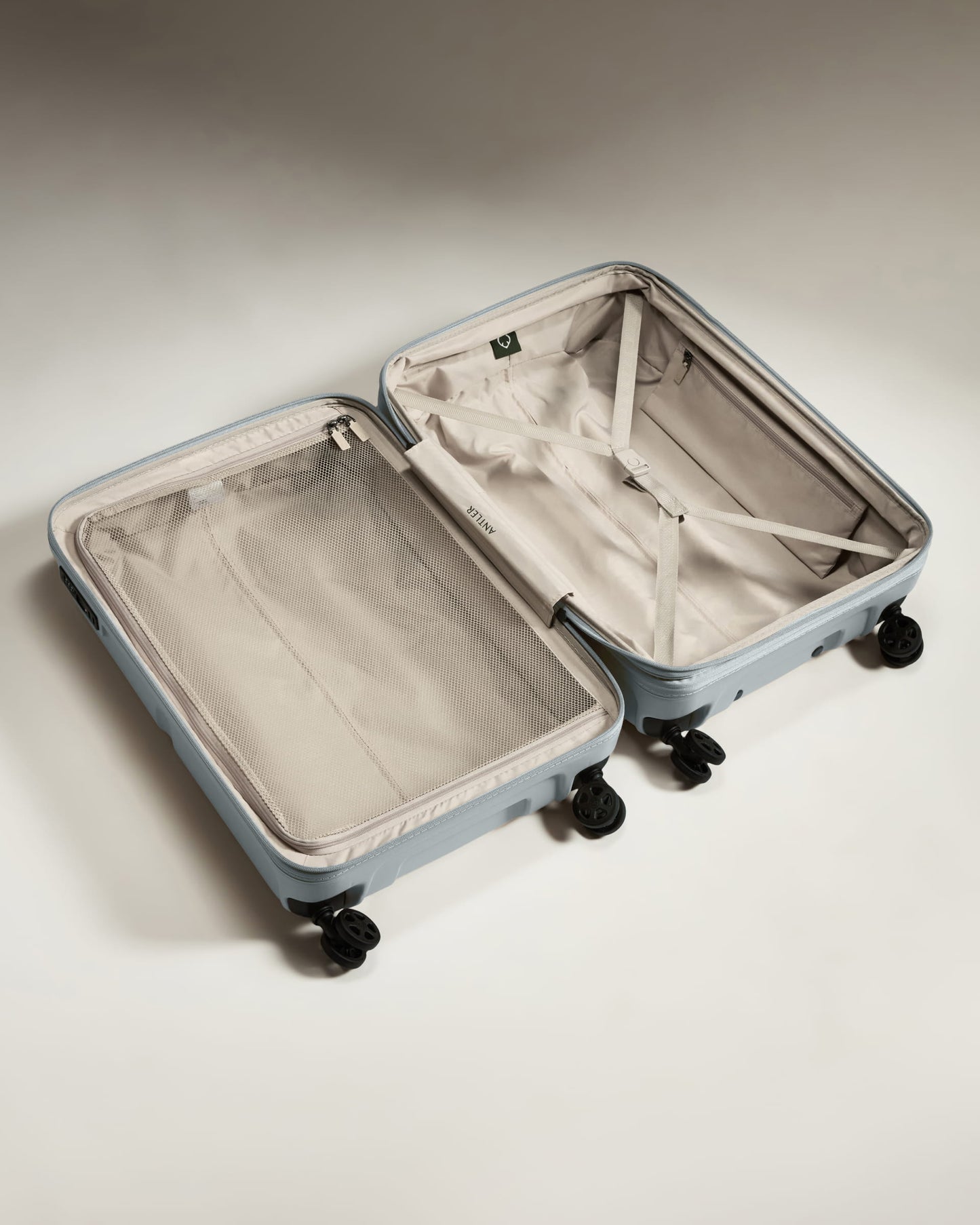 Expandable Carry-on Luggage Set in Salt Blue - Single Stripe