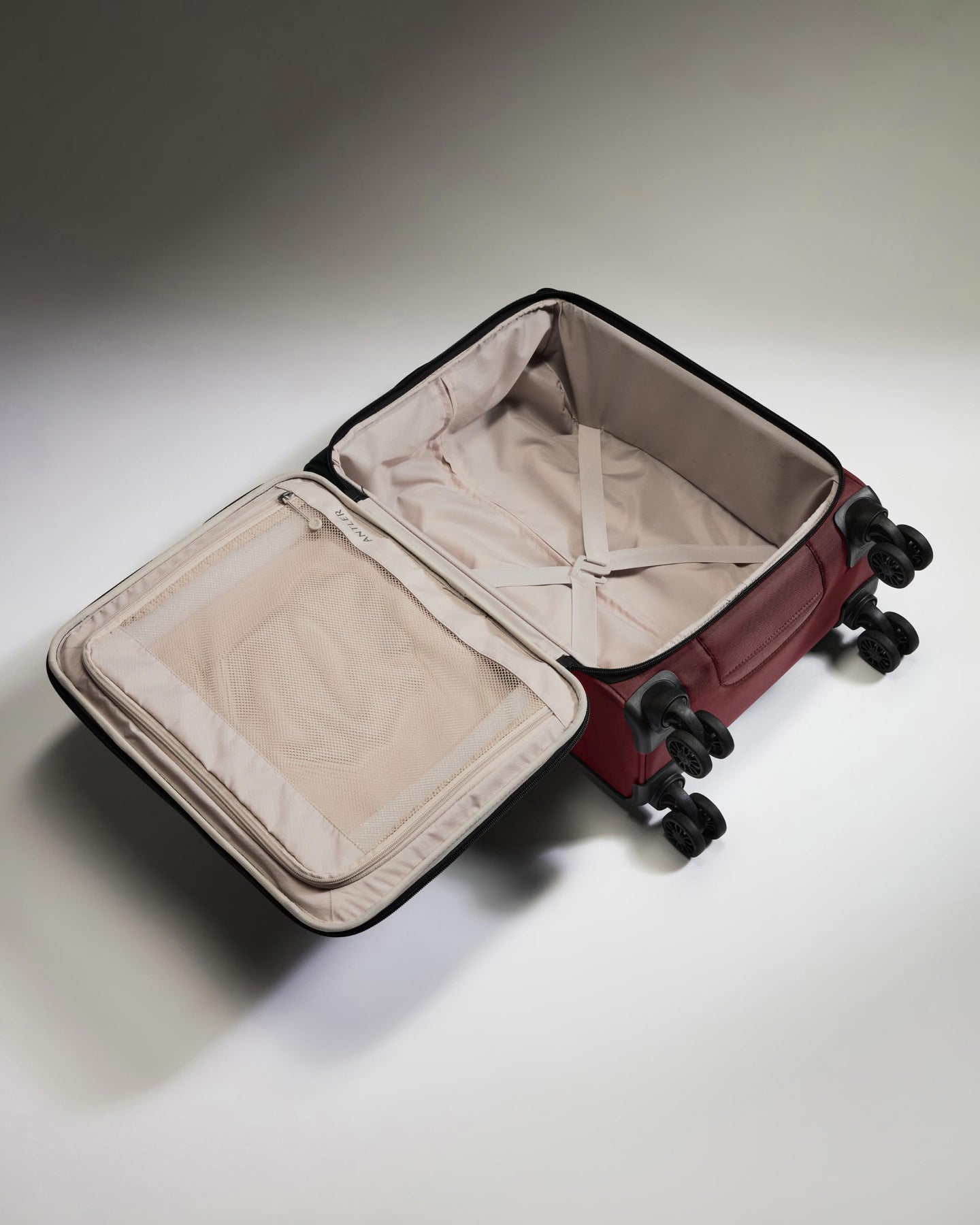 Lightest Expandable Carry-on Luggage in Cedar - Soft Stripe 2.0