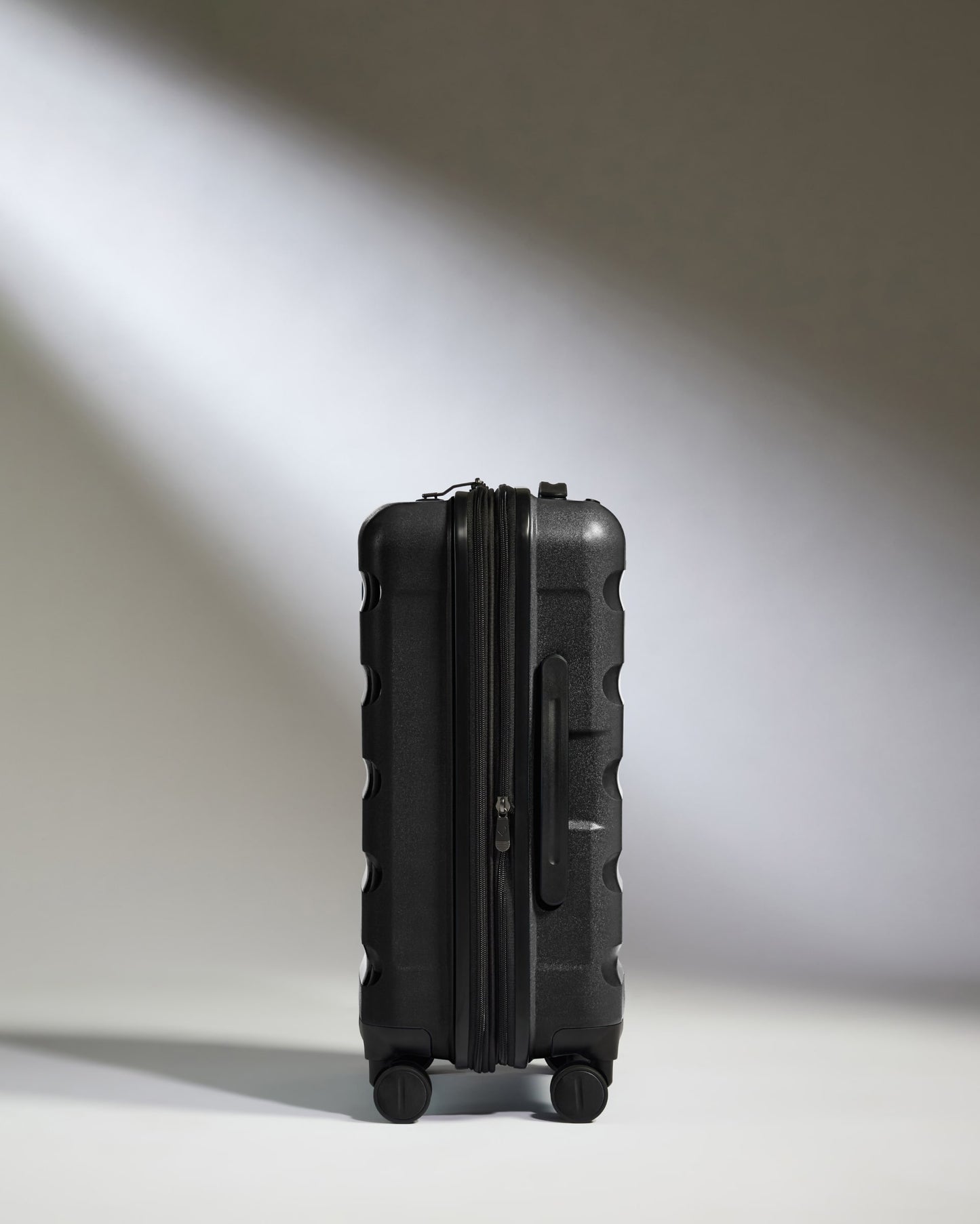 Expandable Carry-on Luggage in Black - Logo Stripe