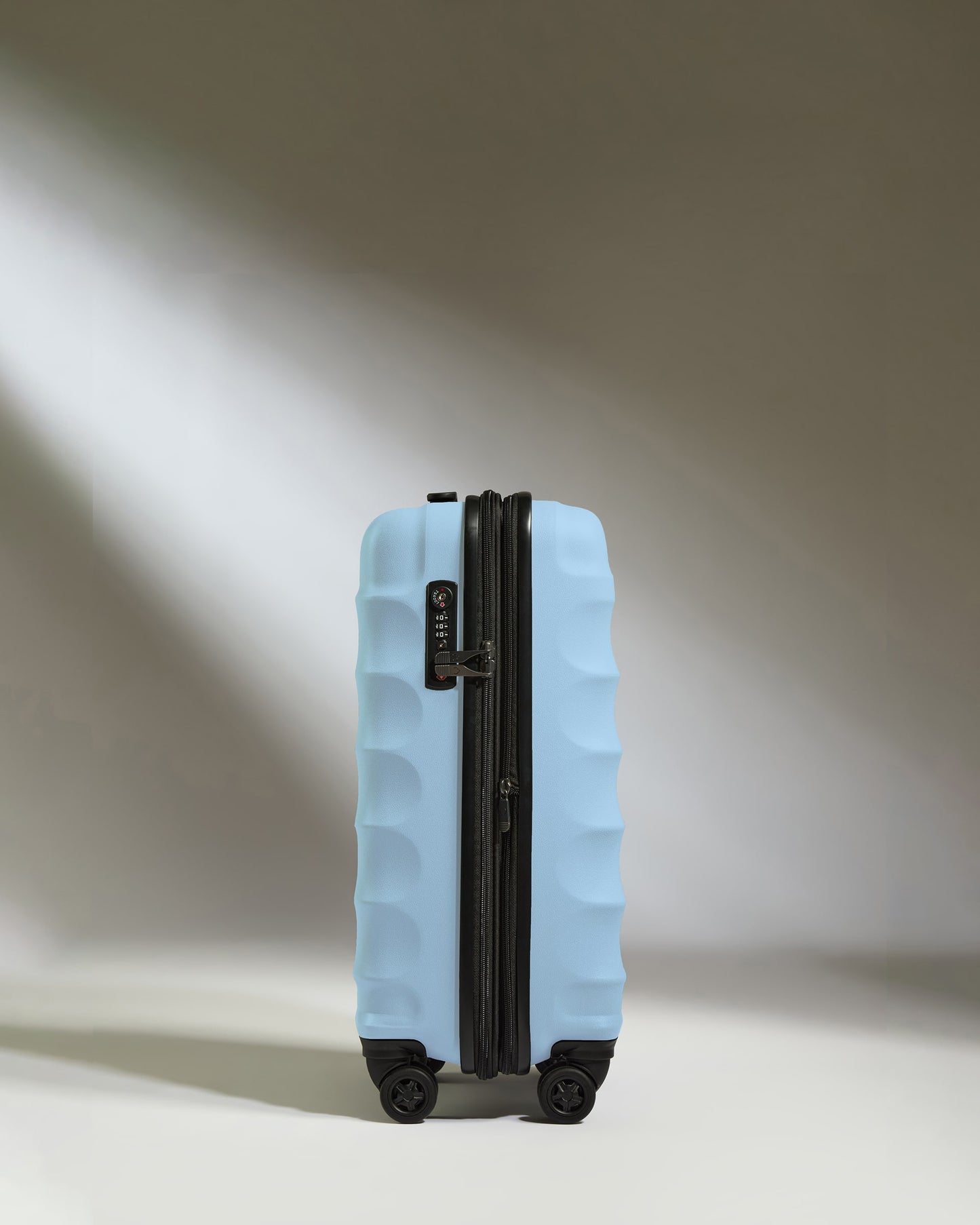 Expandable Carry-On Luggage in Stone Blue - Juno