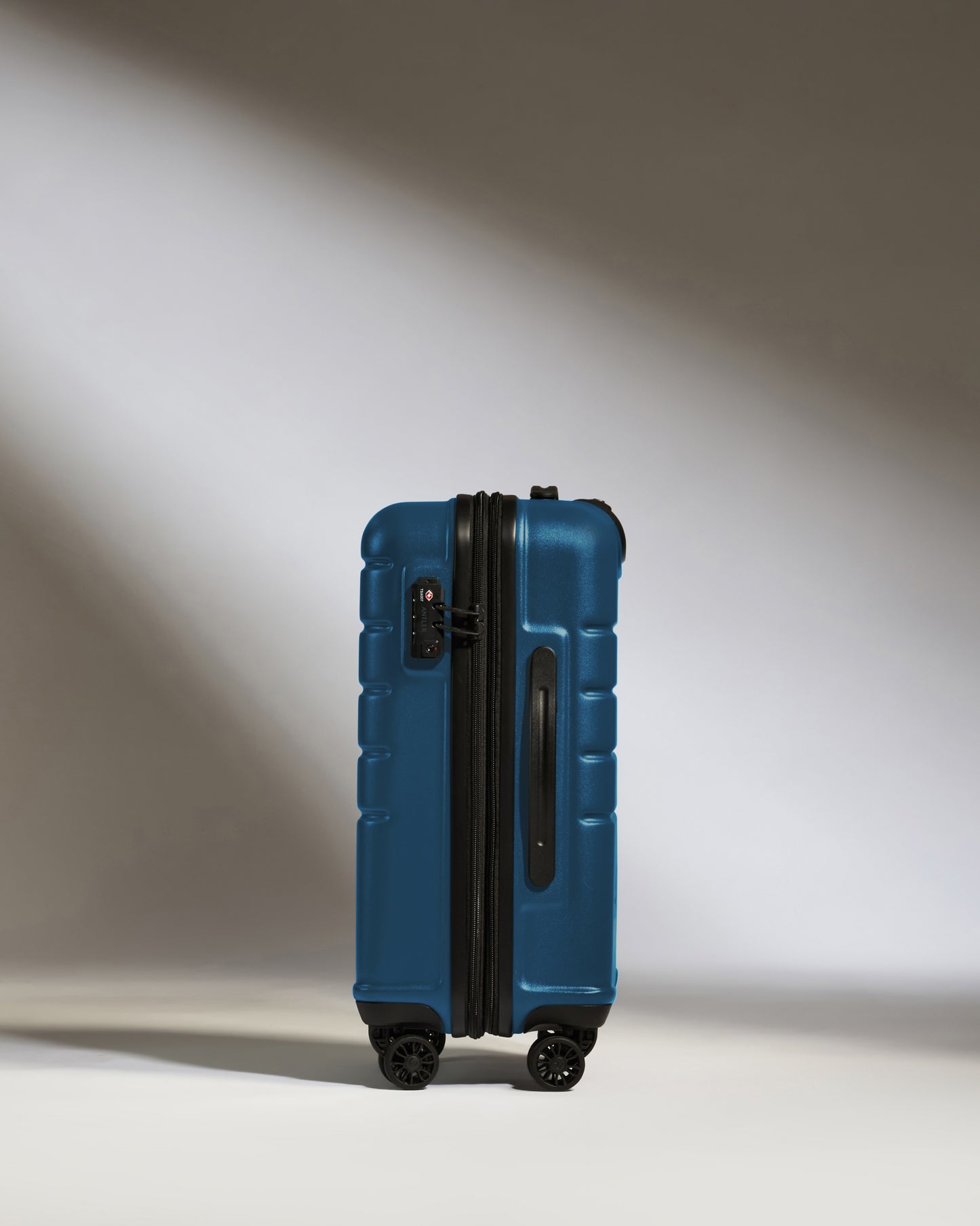 Expandable Carry-on Luggage in Bold Blue - Logo
