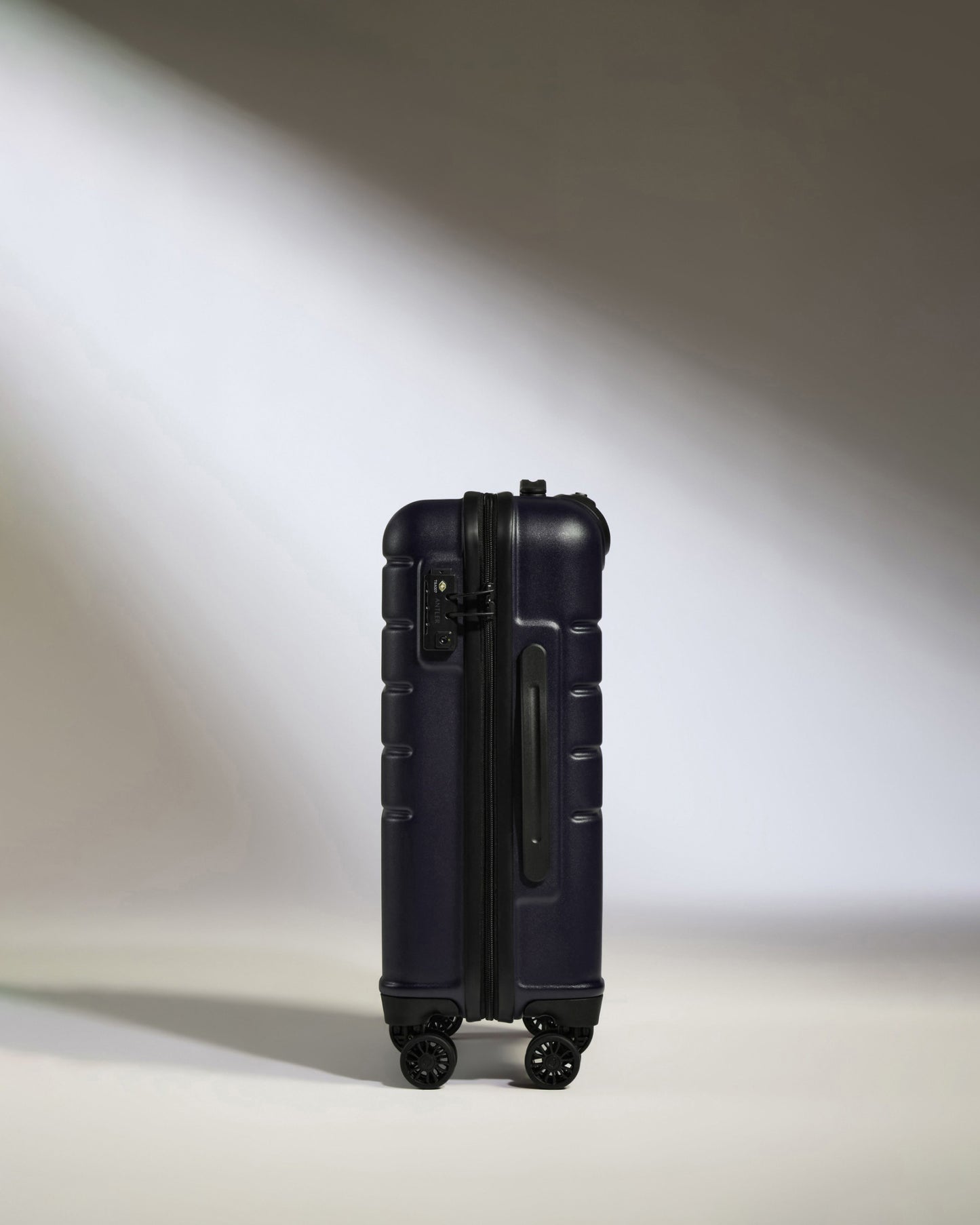 Expandable Carry-on Luggage Set in Dark Purple - Logo
