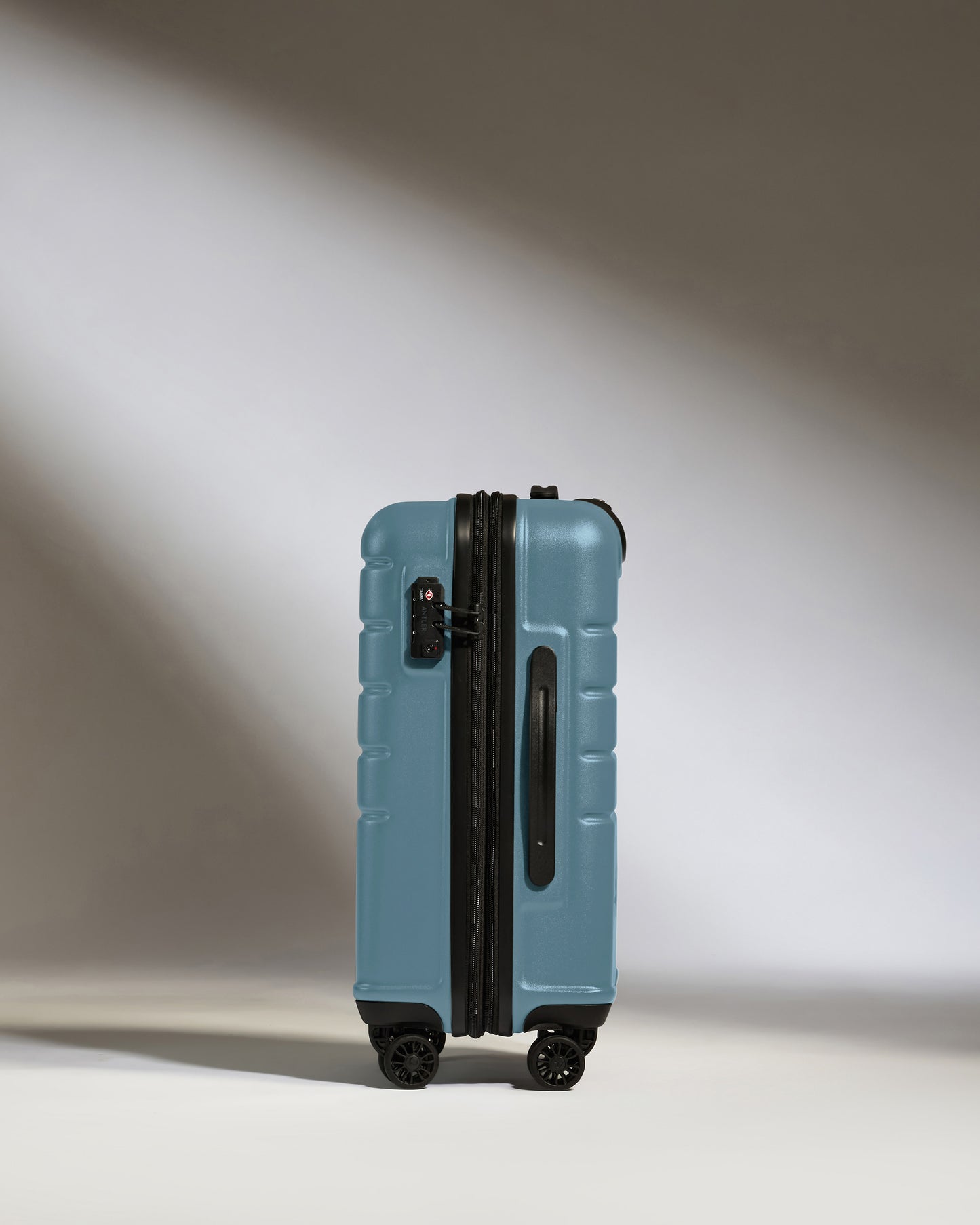 Expandable Carry-on Luggage in Light Blue - Logo