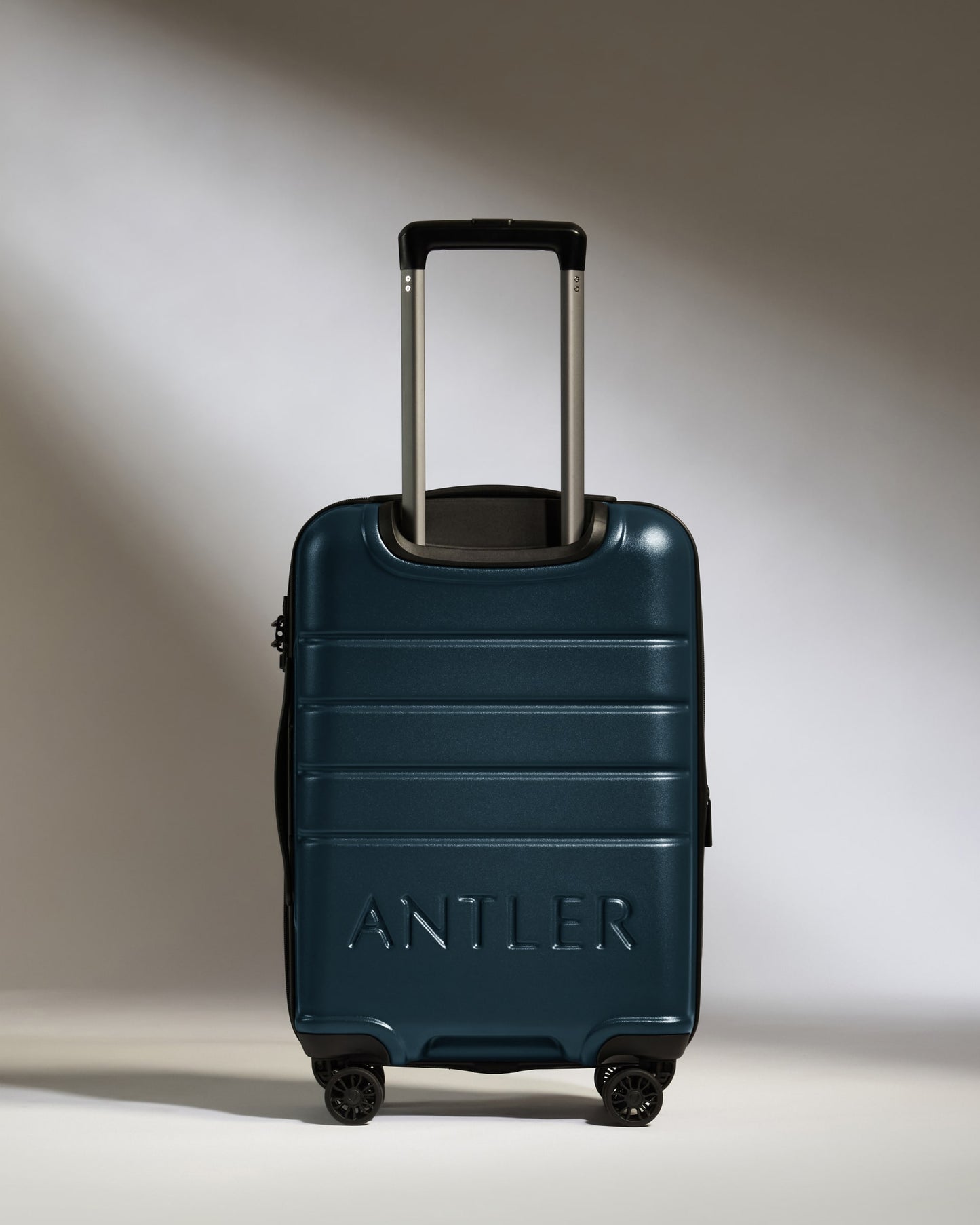 Expandable Carry-on Luggage in Mid Blue - Logo