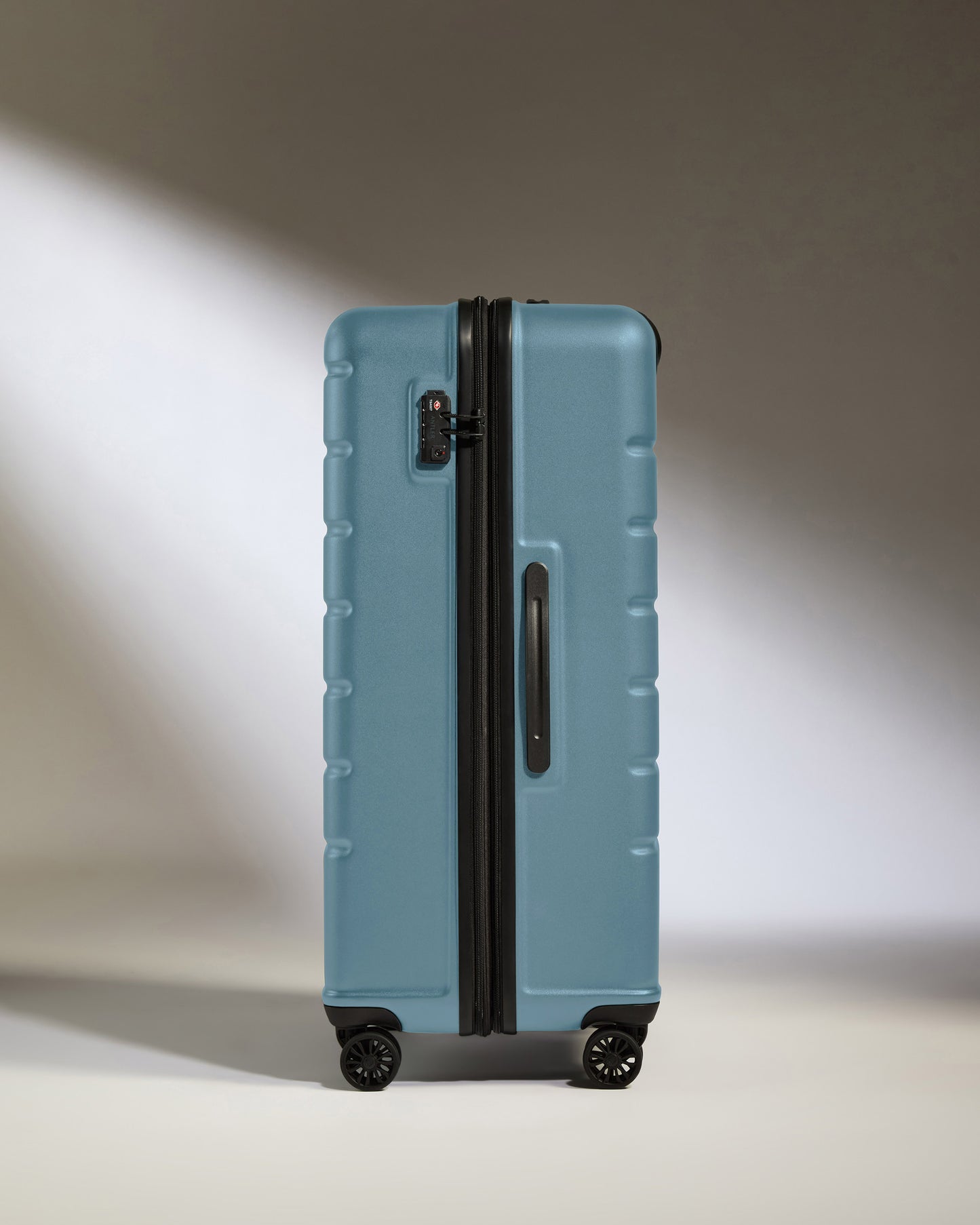 Expandable Carry-on Luggage Set in Light Blue - Logo