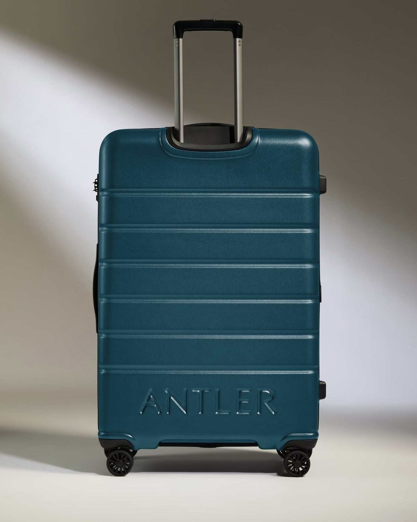 Large Luggage in Mid Blue - Logo
