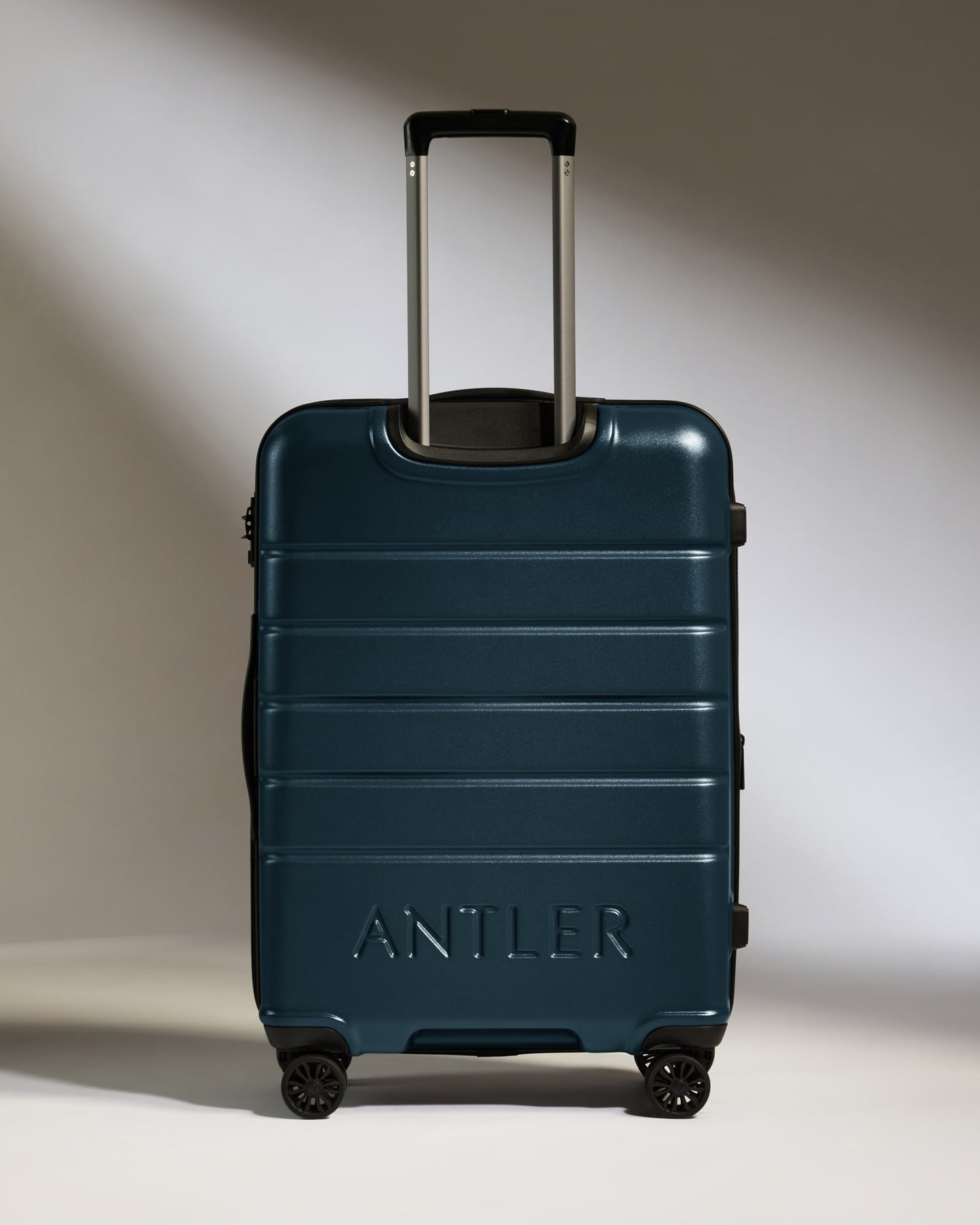 Medium Luggage in Mid Blue - Logo